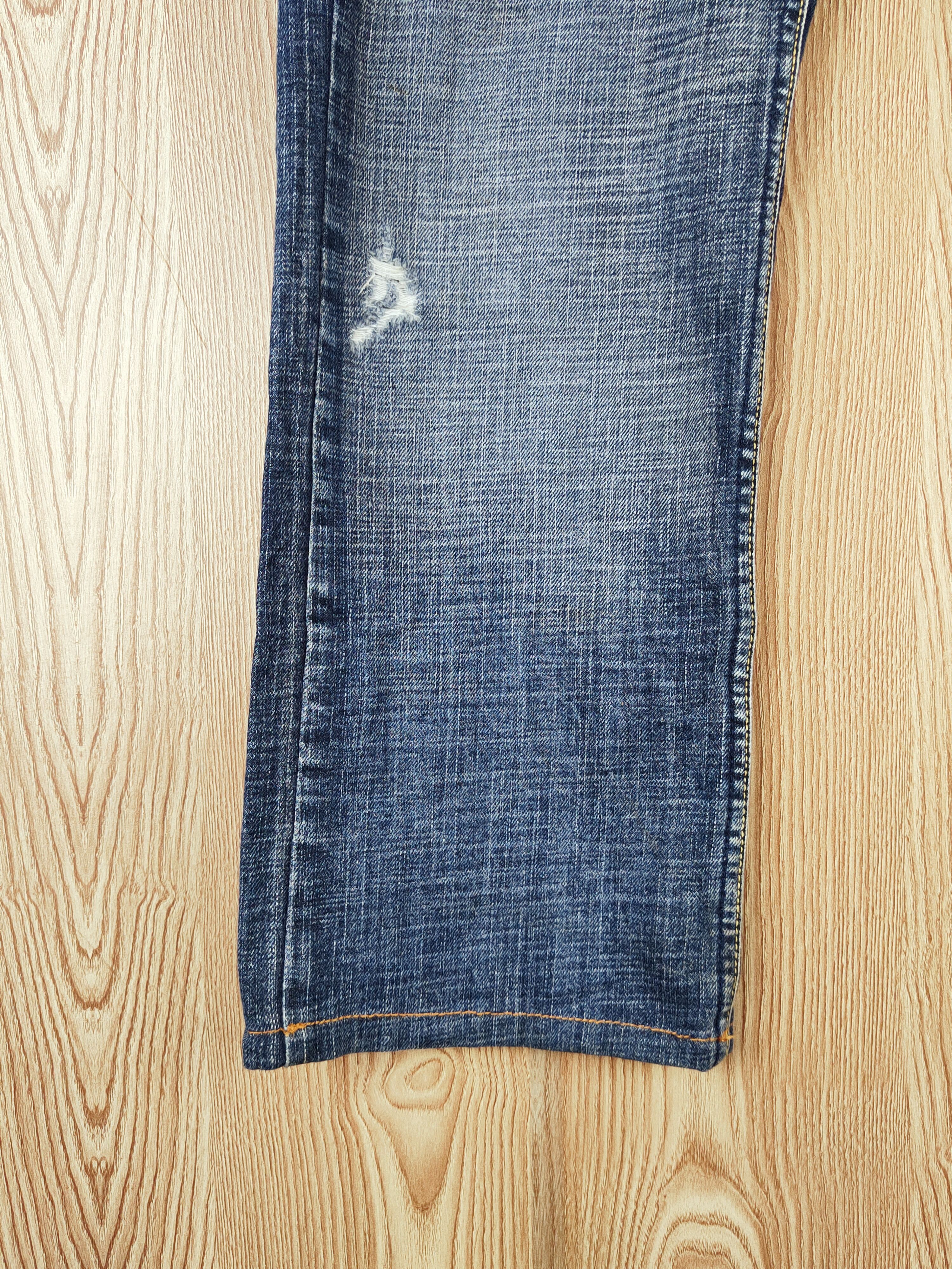 Hang Ten Hang Ten Dark Blue Distressed Ripped Jeans #S2704 Size US 33 - 4 Thumbnail