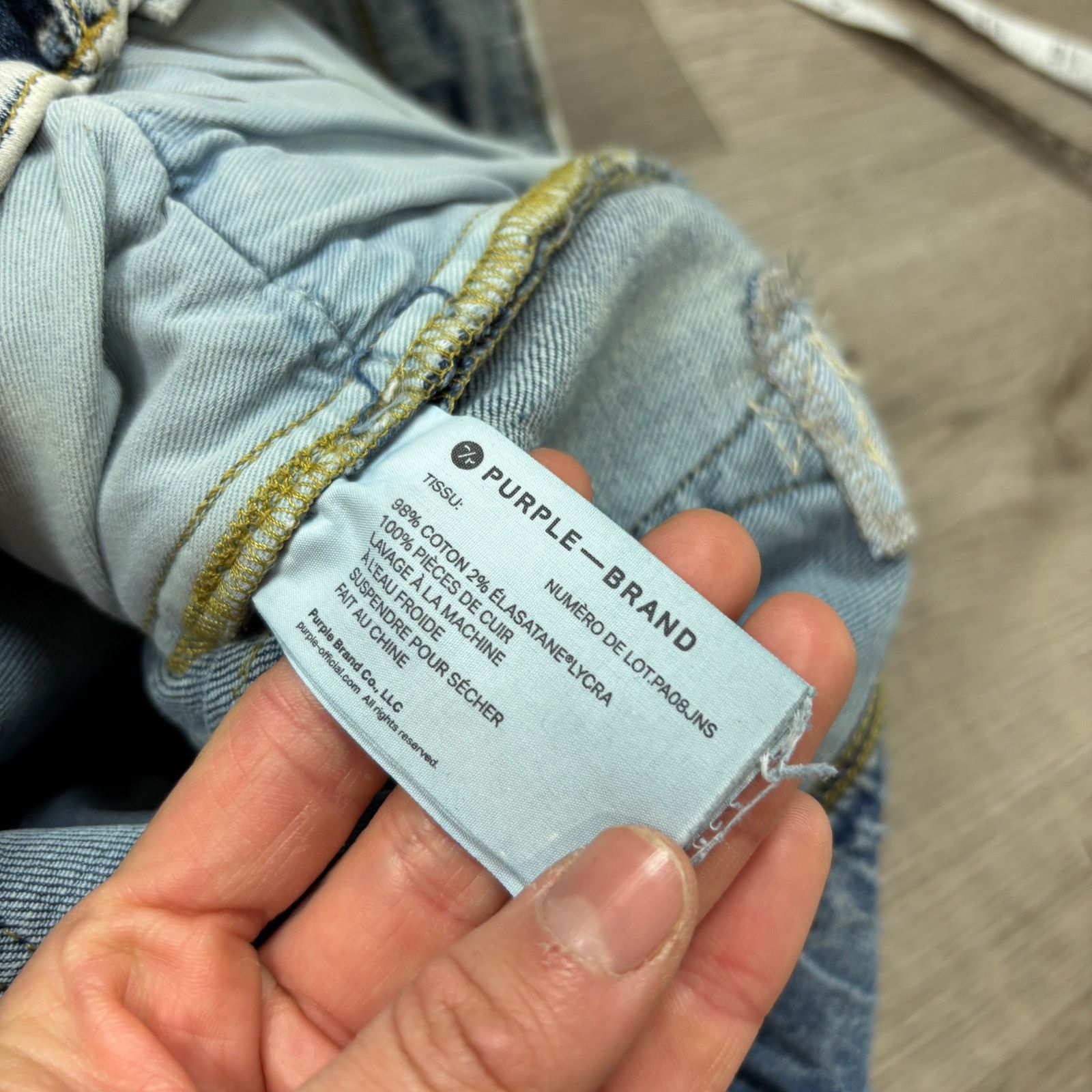 Purple Brand Purple Brand P002 Slim Acid Wash Jeans Men's 32x33 Size US 32 / EU 48 - 15 Thumbnail