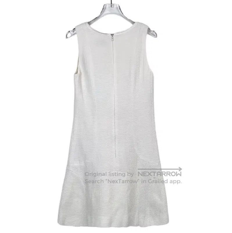 Chanel Chanel White Cotton Sleeveless Dress for Women . Size XS / US 0-2 / IT 36-38 - 2 Thumbnail