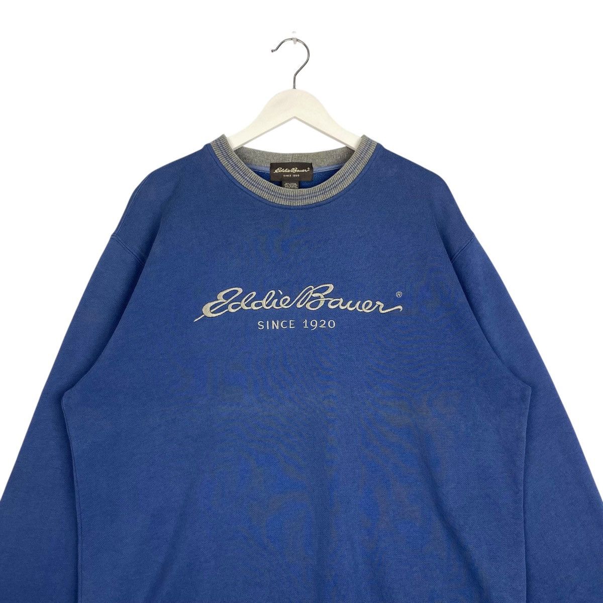 Eddie Bauer × Vintage Vintage Eddie Bauer Embroidered Crewneck Sweatshirt Blue Size US M / EU 48-50 / 2 - 4 Thumbnail