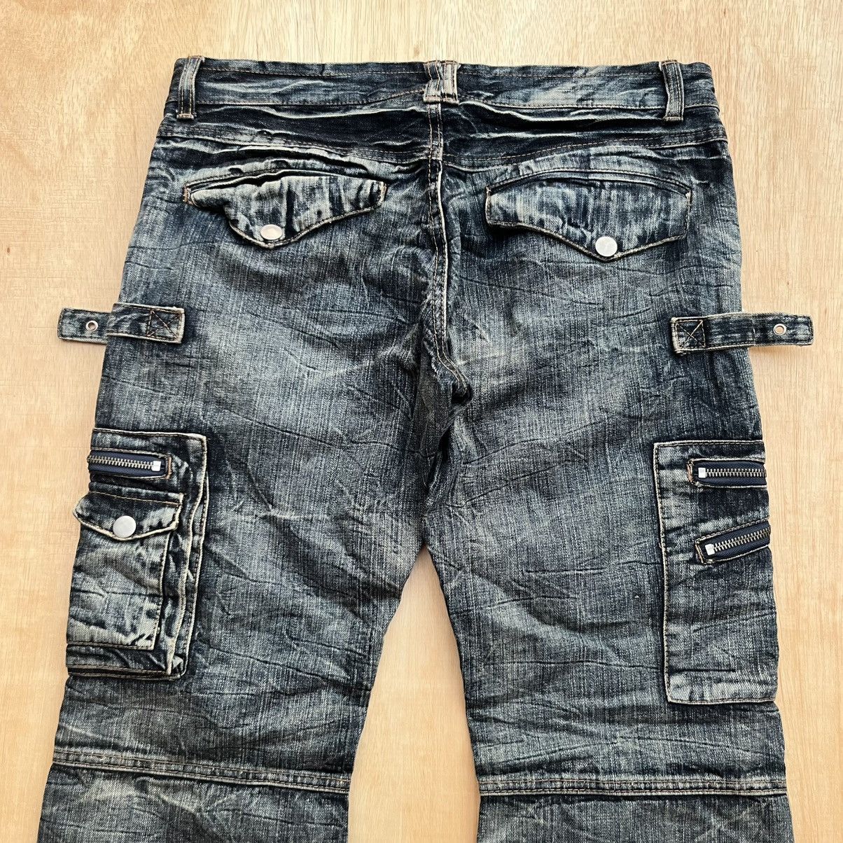 semanticdesign SEMANTIC DESIGN DENIM CARGO DISTREESED FLARED JAPANESE BRAND Size US 34 / EU 50 - 10 Thumbnail