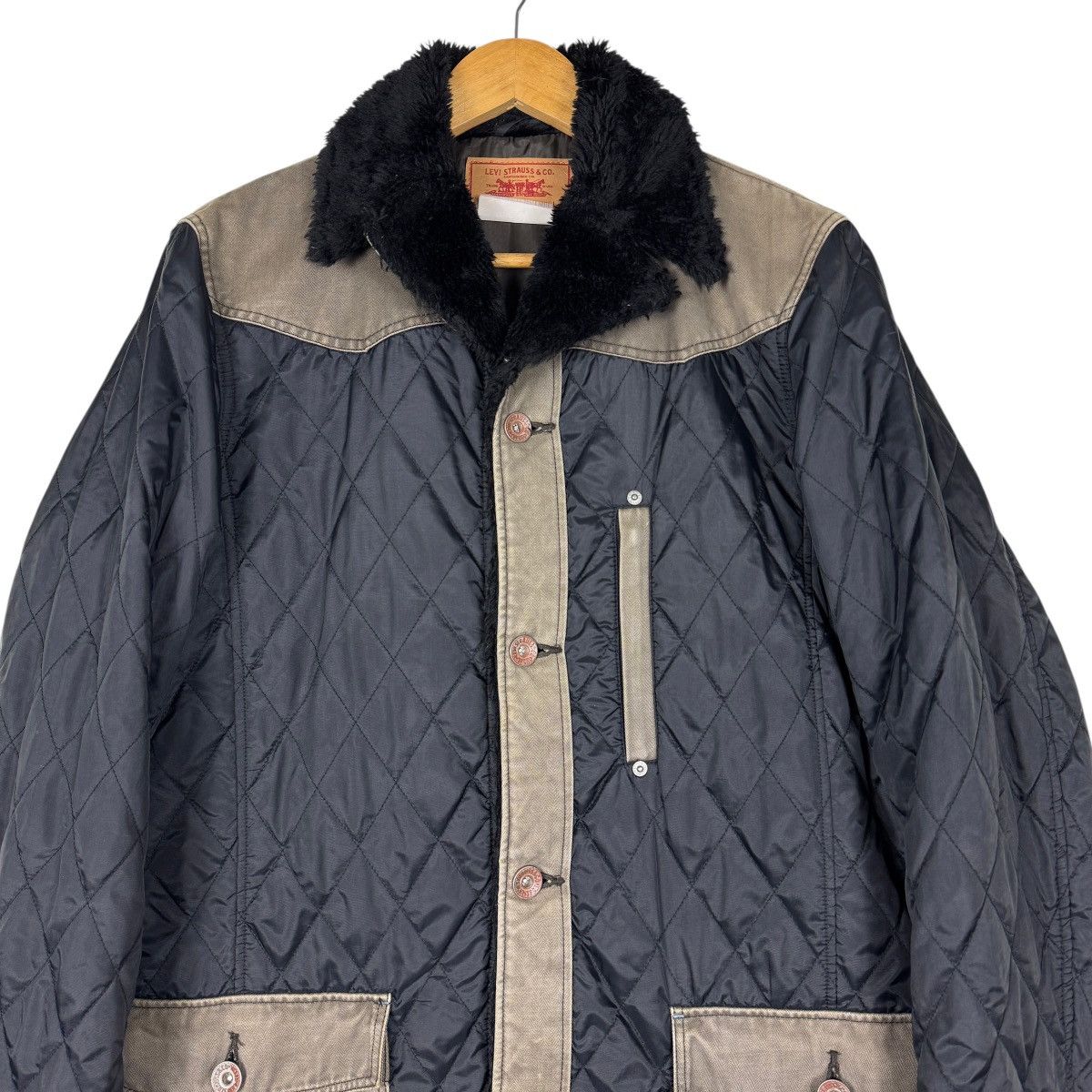 Levi's Vintage Levis Quilted work Chore Jacket Size US L / EU 52-54 / 3 - 2 Thumbnail
