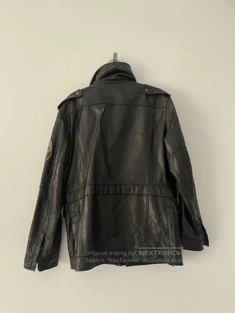 Diesel Diesel Hunting Stand Collar Leather Jacket Size US XXL / EU 58 / 5 - 3 Thumbnail