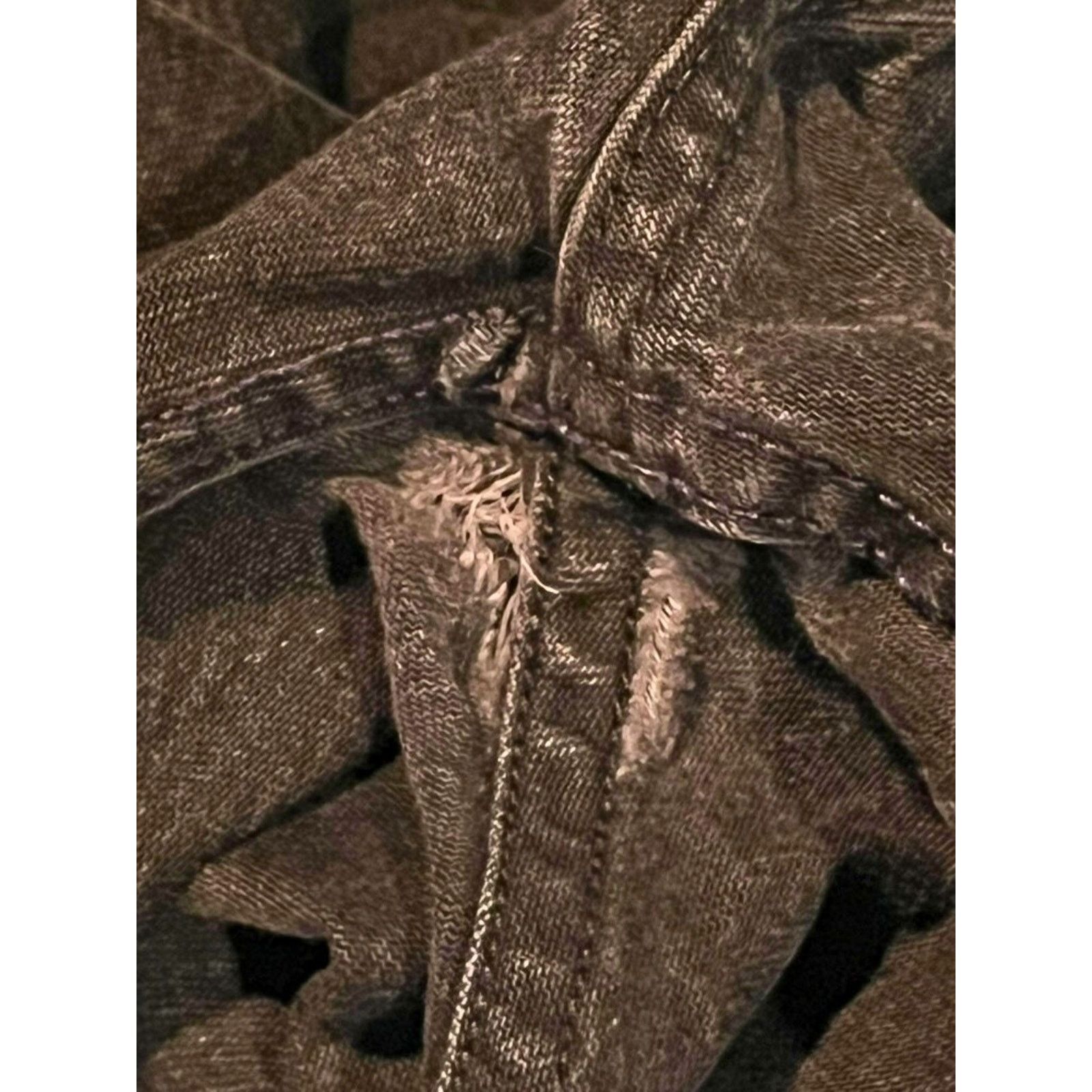 Von Dutch Von Dutch Black Jeans 34x27 Denim Small Crotch Hole Y2K Size US 34 / EU 50 - 8 Thumbnail