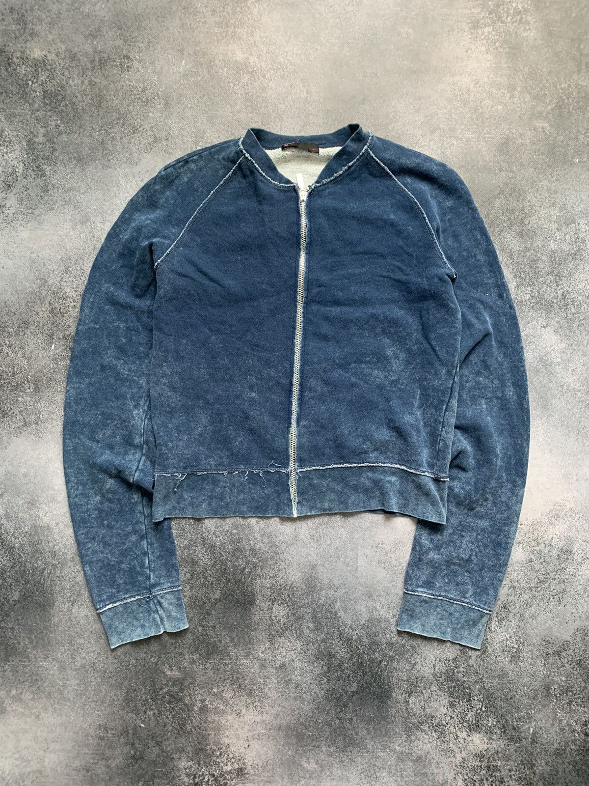 Diesel Diesel Full Zip-Up Y2K Washed Denim Sweater Size L / US 10 / IT 46 - 2 Thumbnail