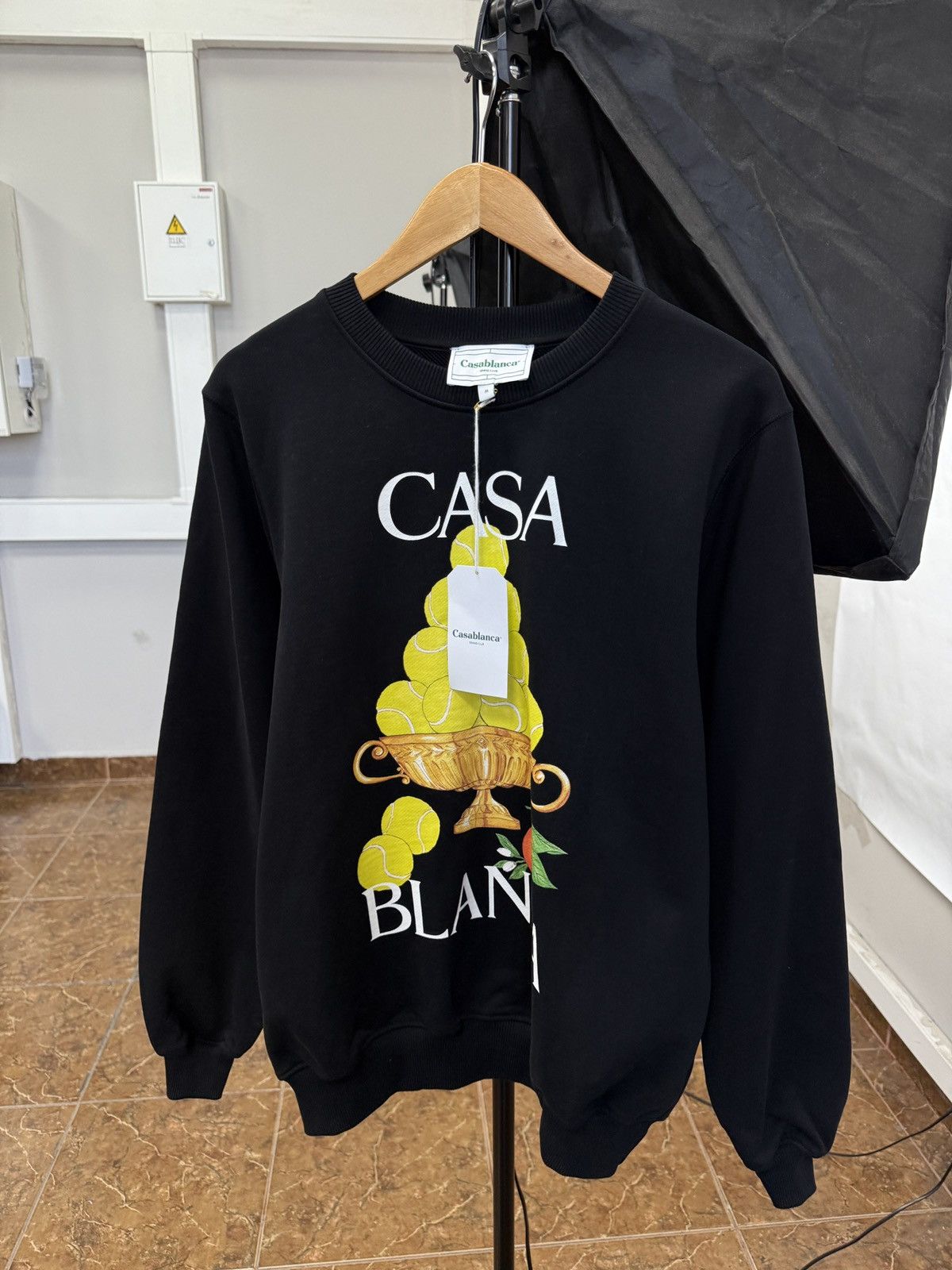 Casablanca ❗️NEW 🇫🇷 Casablanca Tennis Club Tennis Balls Print Sweatshirt Size US L / EU 52-54 / 3 - 1 Thumbnail