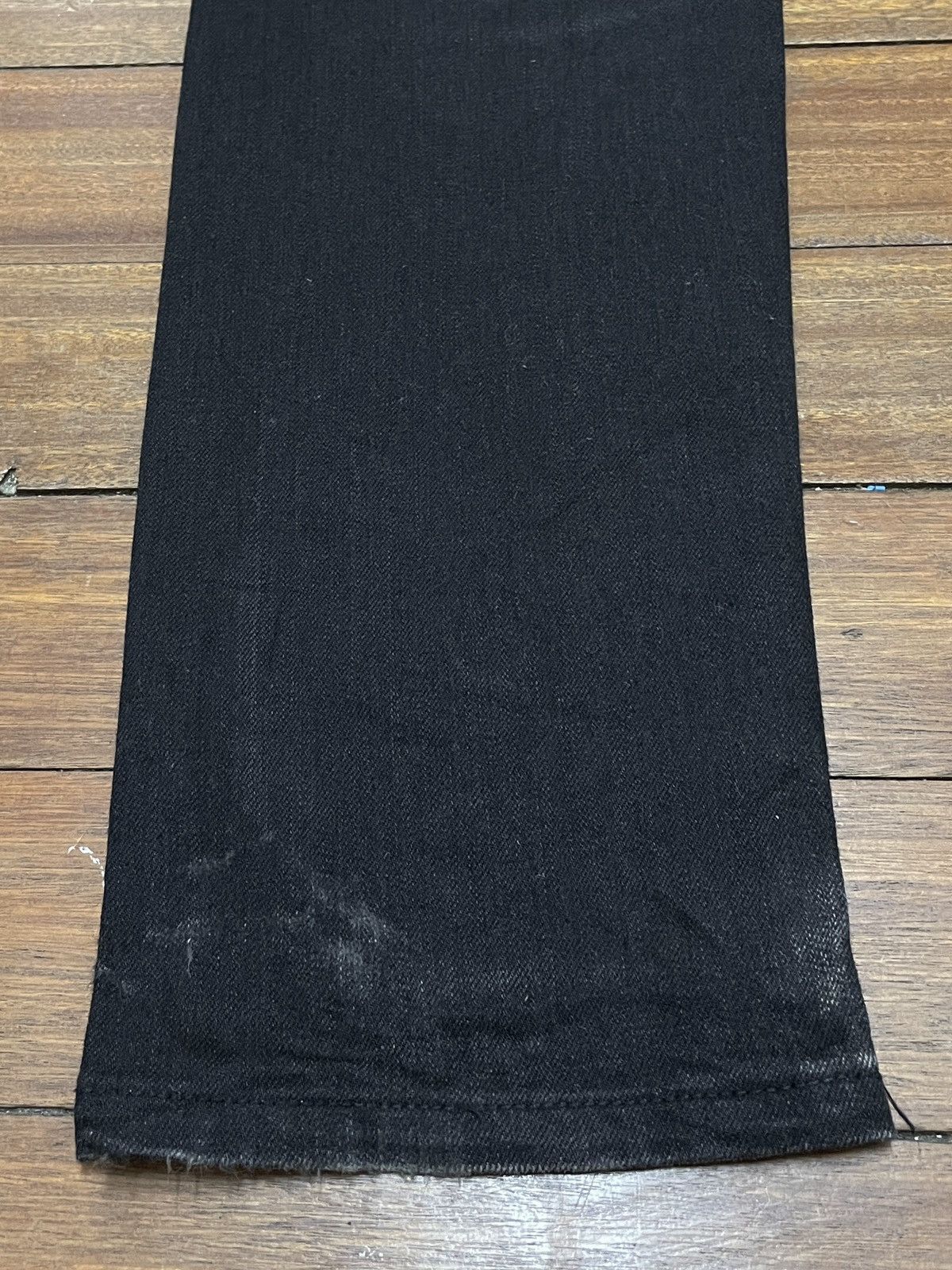 14th Addiction Very Rare Vintage Brand Cabane De Zucca Waxed Jeans 1990s Size US 34 / EU 50 - 7 Thumbnail