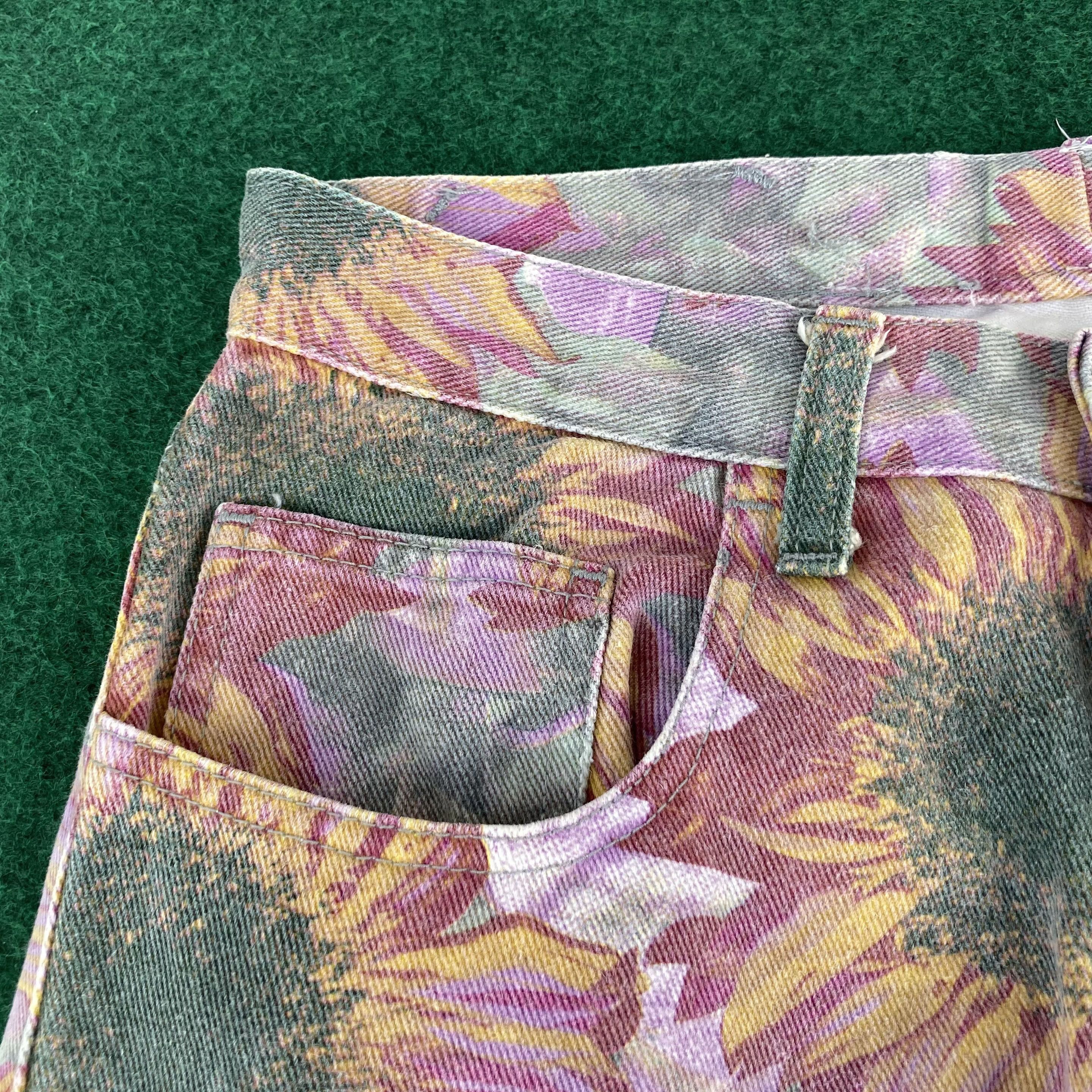 Designer × Oxbow × Vintage Vtg Oxbow Sun Flower Pant High Rise Tapered Leg Jeans Size US 28 / EU 44 - 8 Thumbnail
