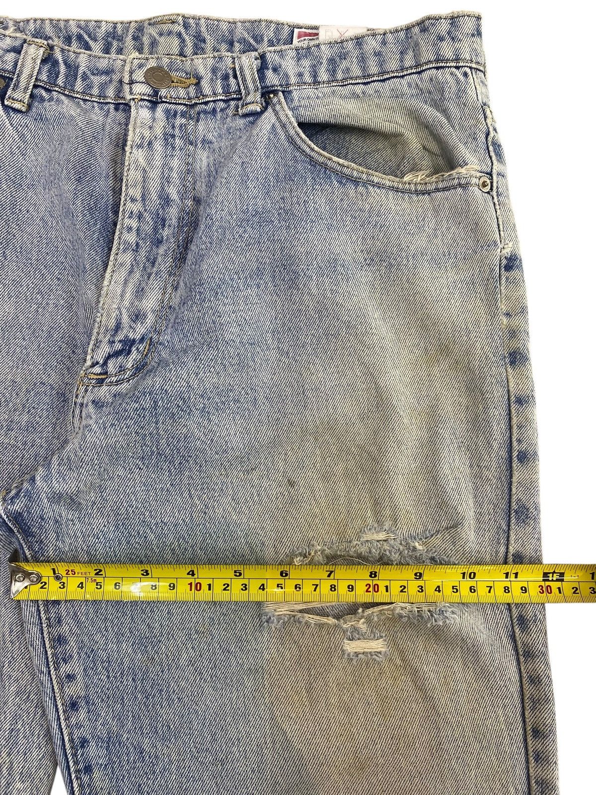 Wrangler Wrangler Acid Blue Wash Distressed Style Loose Jeans Size US 34 / EU 50 - 7 Thumbnail