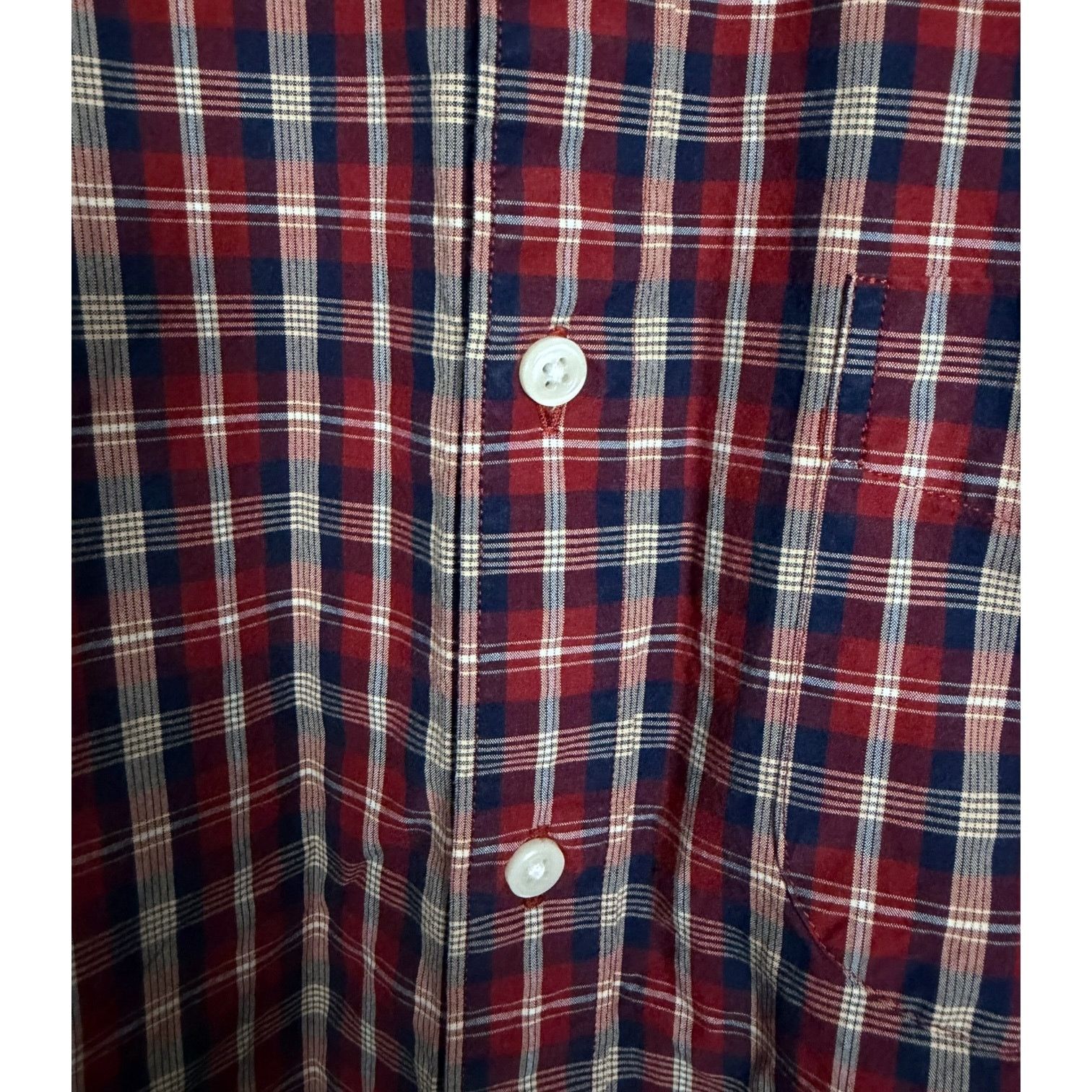 J.Crew J.Crew Red Plaid Slim Fit Men's Button-Down Shirt Office - M Size US M / EU 48-50 / 2 - 4 Thumbnail