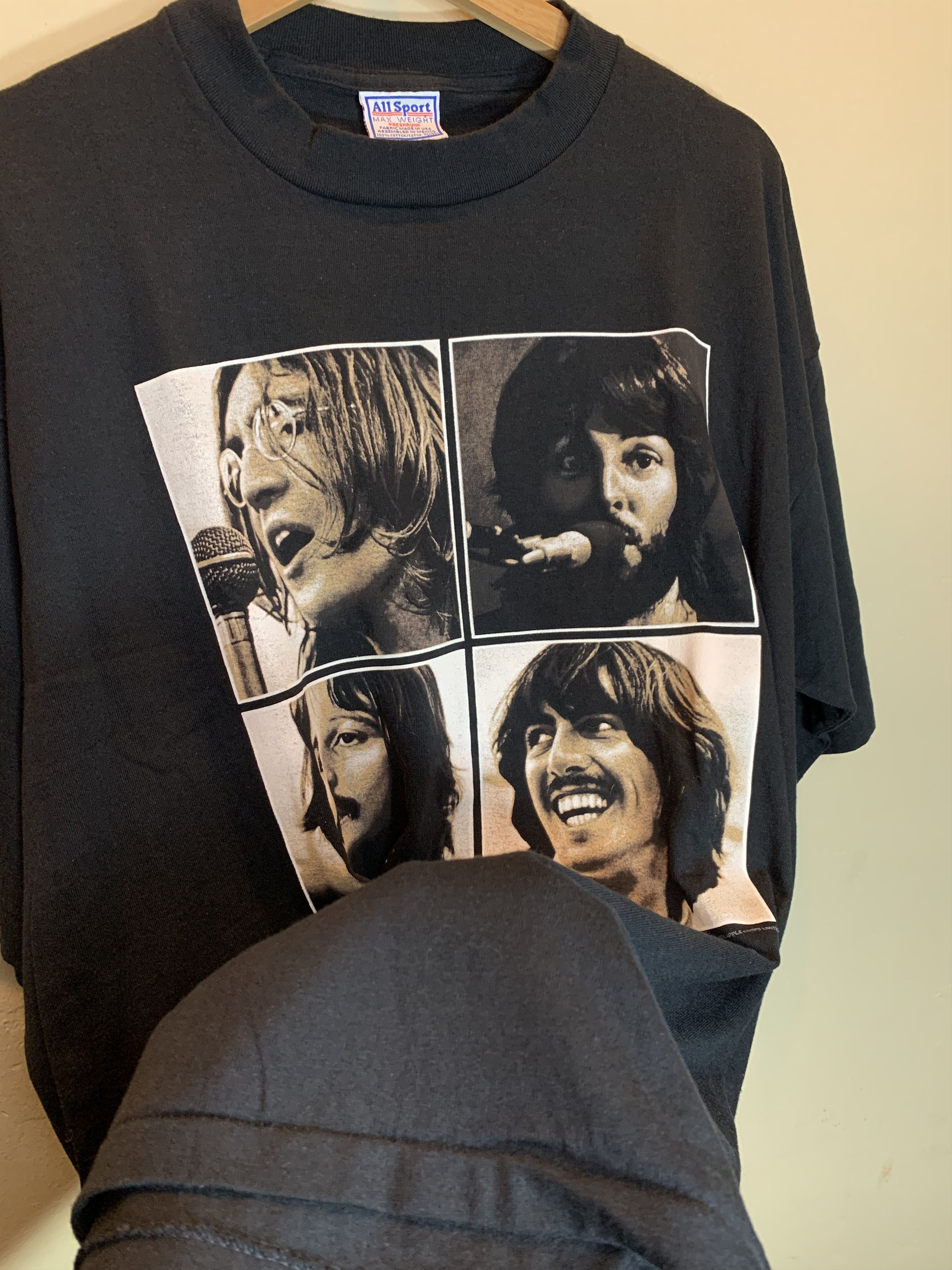 Band Tees RARE Vintage 90s The Beatles Let It Be Single Stitch T-Shirt Size US XL / EU 56 / 4 - 7 Thumbnail