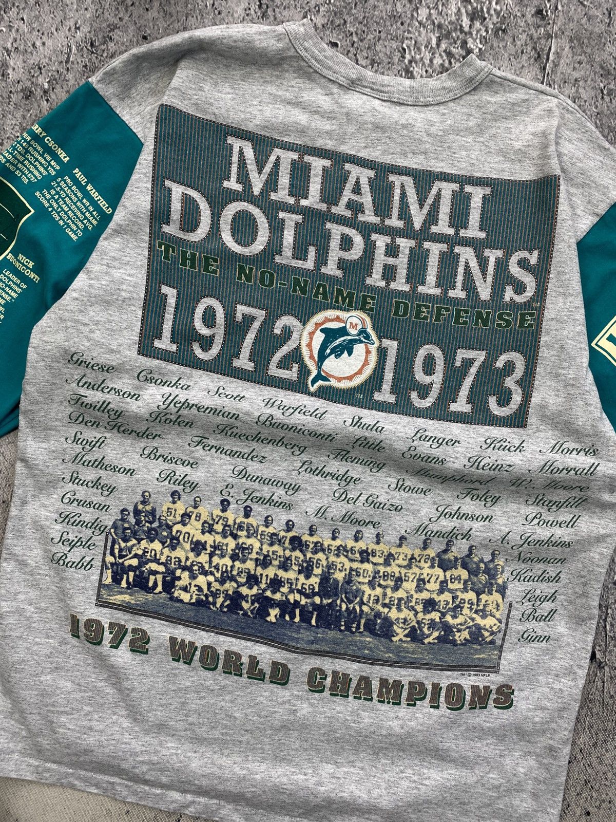 NFL × Vintage Vintage Tee Miami Dolphins 1993 long gone Size US XL / EU 56 / 4 - 13 Thumbnail