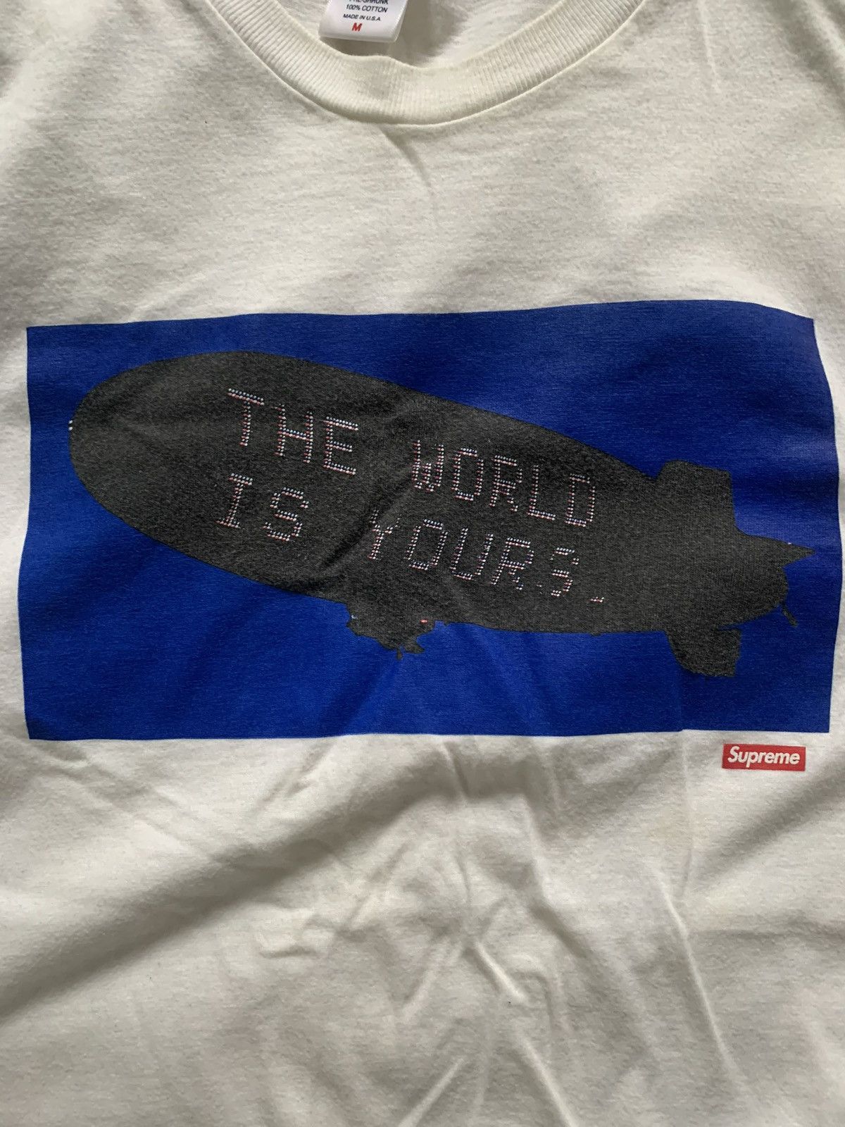 Supreme Supreme Blimp Tee FW 17 White Size Medium *Rare Size US M / EU 48-50 / 2 - 2 Thumbnail