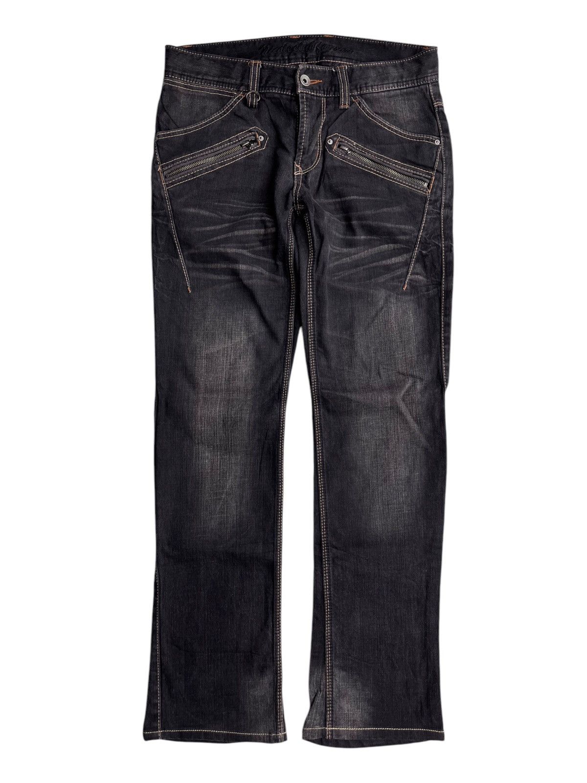 Japanese Brand × Vintage Nicole Club For Men zipper pocket denim pants Size US 32 / EU 48 - 1 Thumbnail