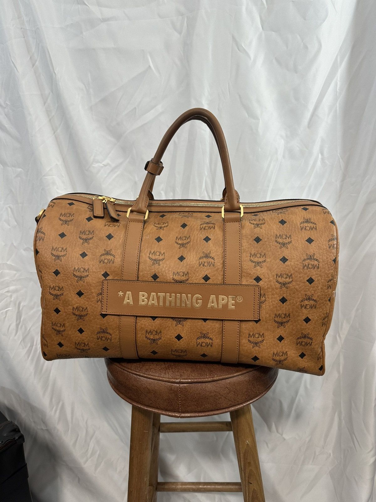 Bape × MCM Mcm x Bape Duffle Size ONE SIZE - 3 Thumbnail