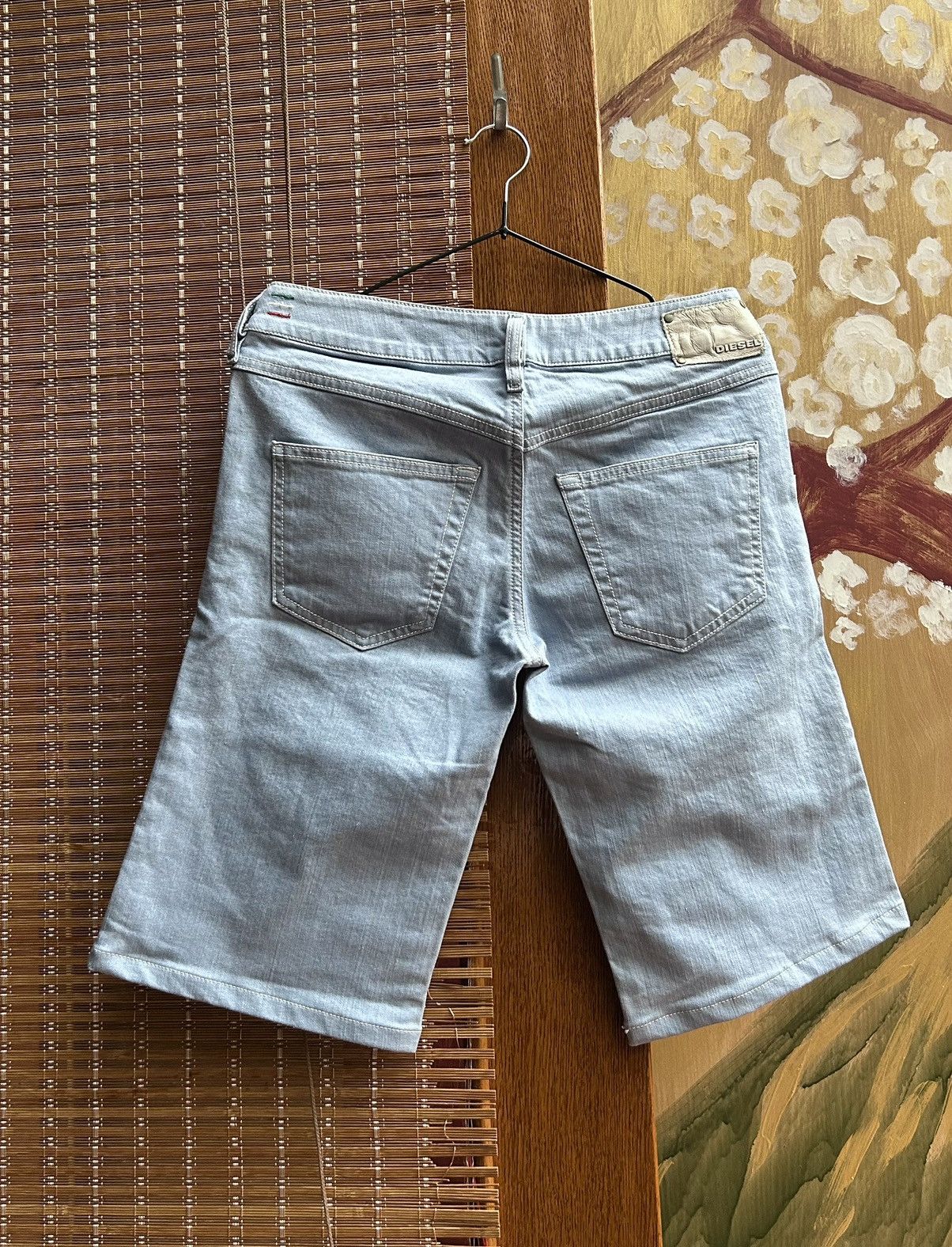 Diesel Vintage Y2K Diesel Blue Denim Knee Length Shorts Size 28 Size 28" / US 6 / IT 42 - 2 Thumbnail