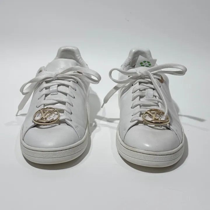 Louis Vuitton Louis Vuitton White Frontrow Sneakers for Women -2508 Size US 6 / IT 36 - 3 Thumbnail