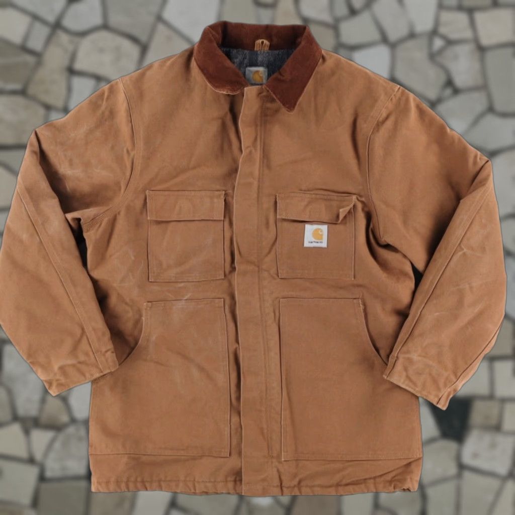 Carhartt Carhartt C04 Blanket Traditional Duck Solid Long Sleeve Jacket Brown Men's 44 Size US S / EU 44-46 / 1 - 1 Thumbnail