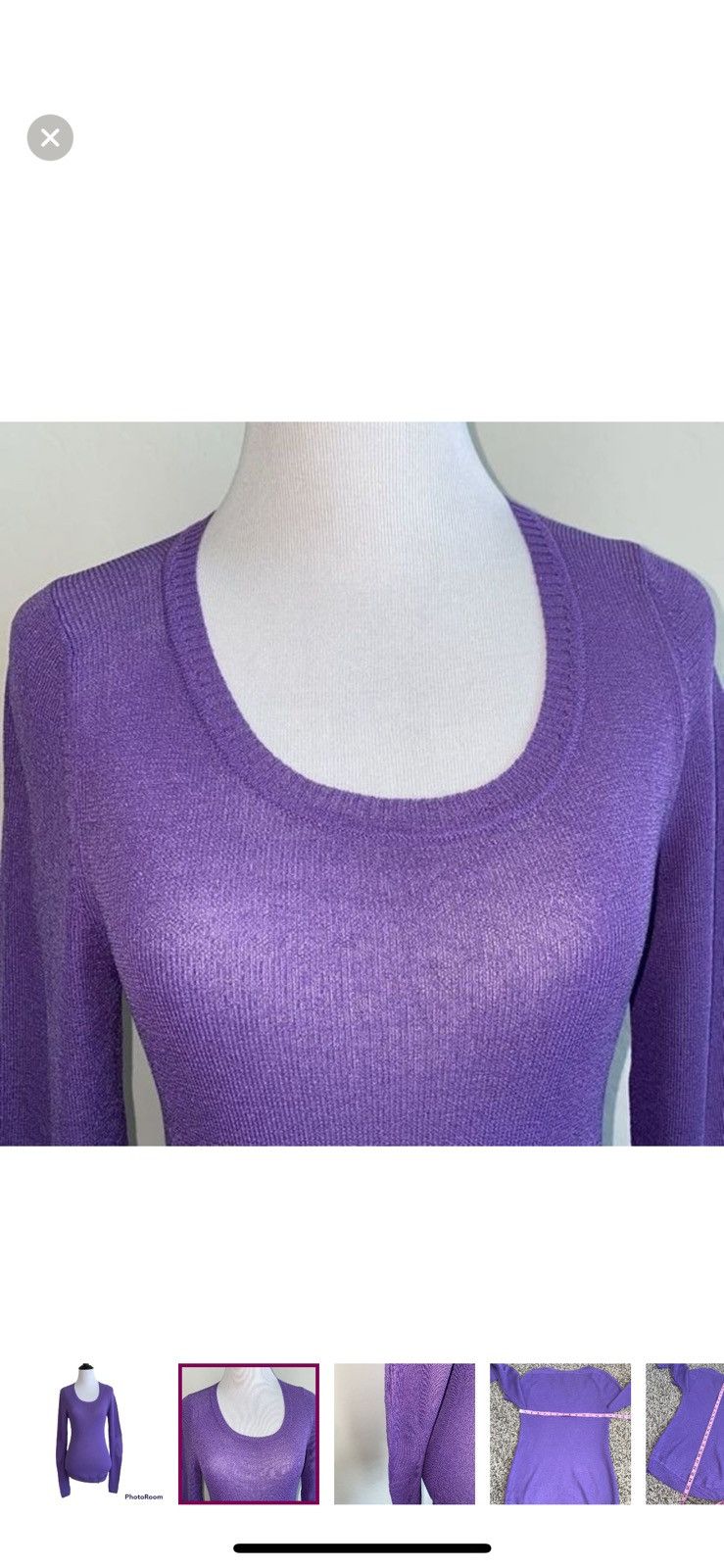 Marc by Marc Jacobs Marc by Marc Jacobs small purple scoopneck swester Size S / US 4 / IT 40 - 4 Thumbnail