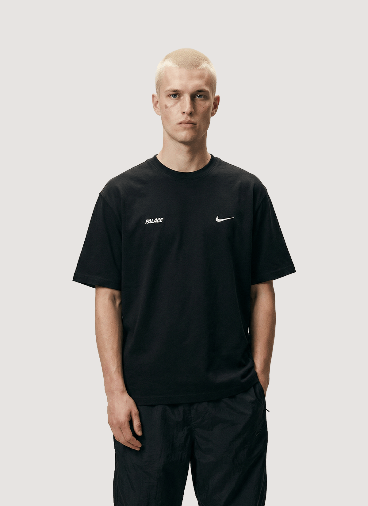 Palace Palace x Nike Tri Swoosh T-Shirt Black | Grailed