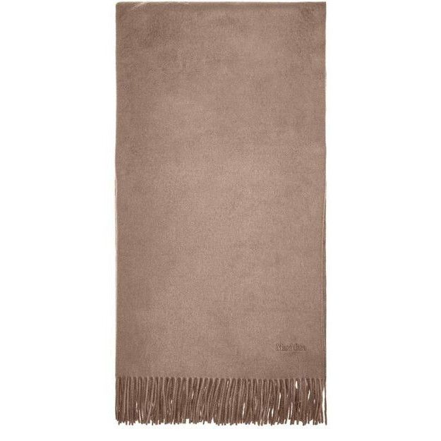 MAX MARA Baci Brown Cashmere Scarf New & Authentic