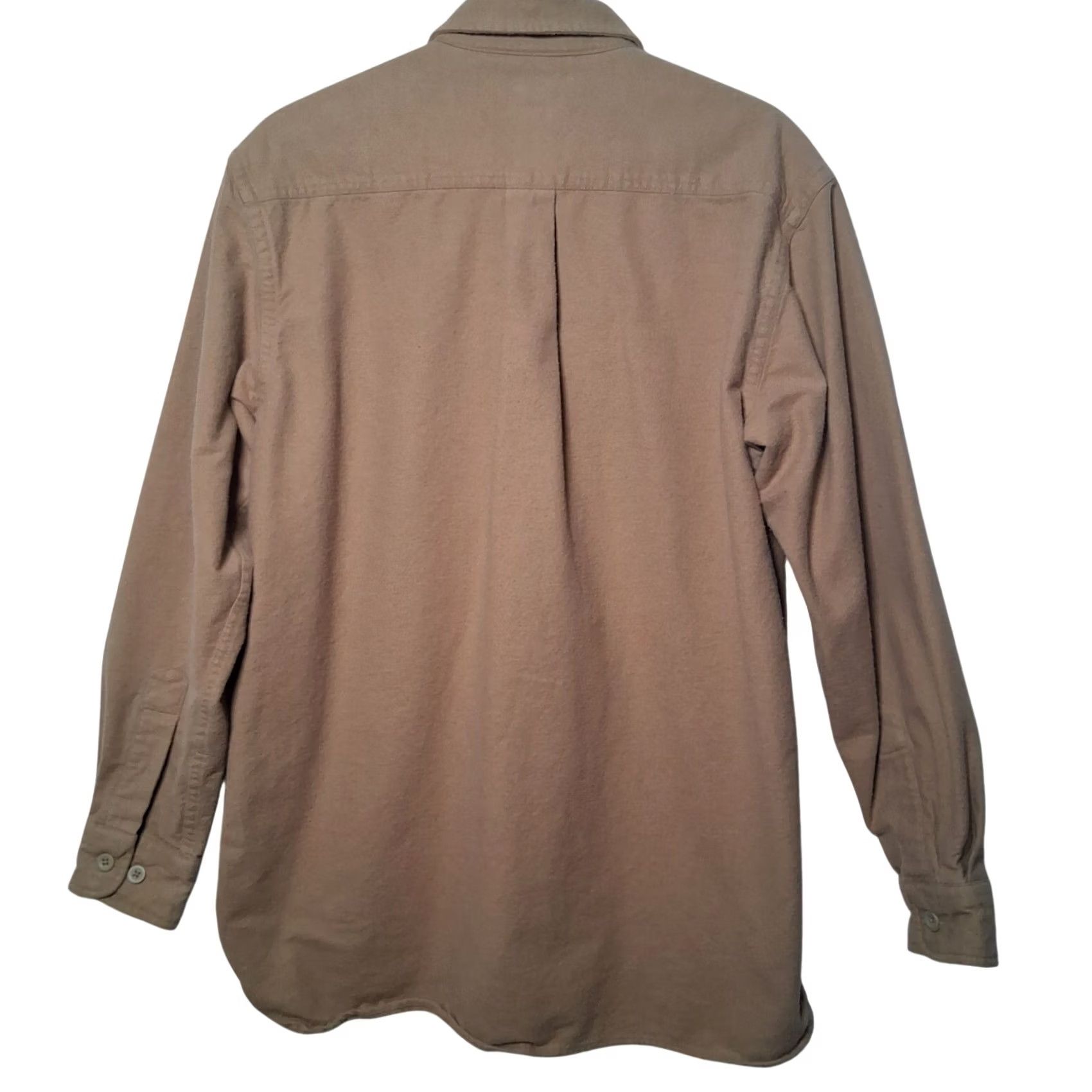Vintage VINTAGE LL Bean Chamois Flannel Shirt Men MED REG Workwear Tan Outdoors Work 0 MT03 Size US M / EU 48-50 / 2 - 3 Thumbnail