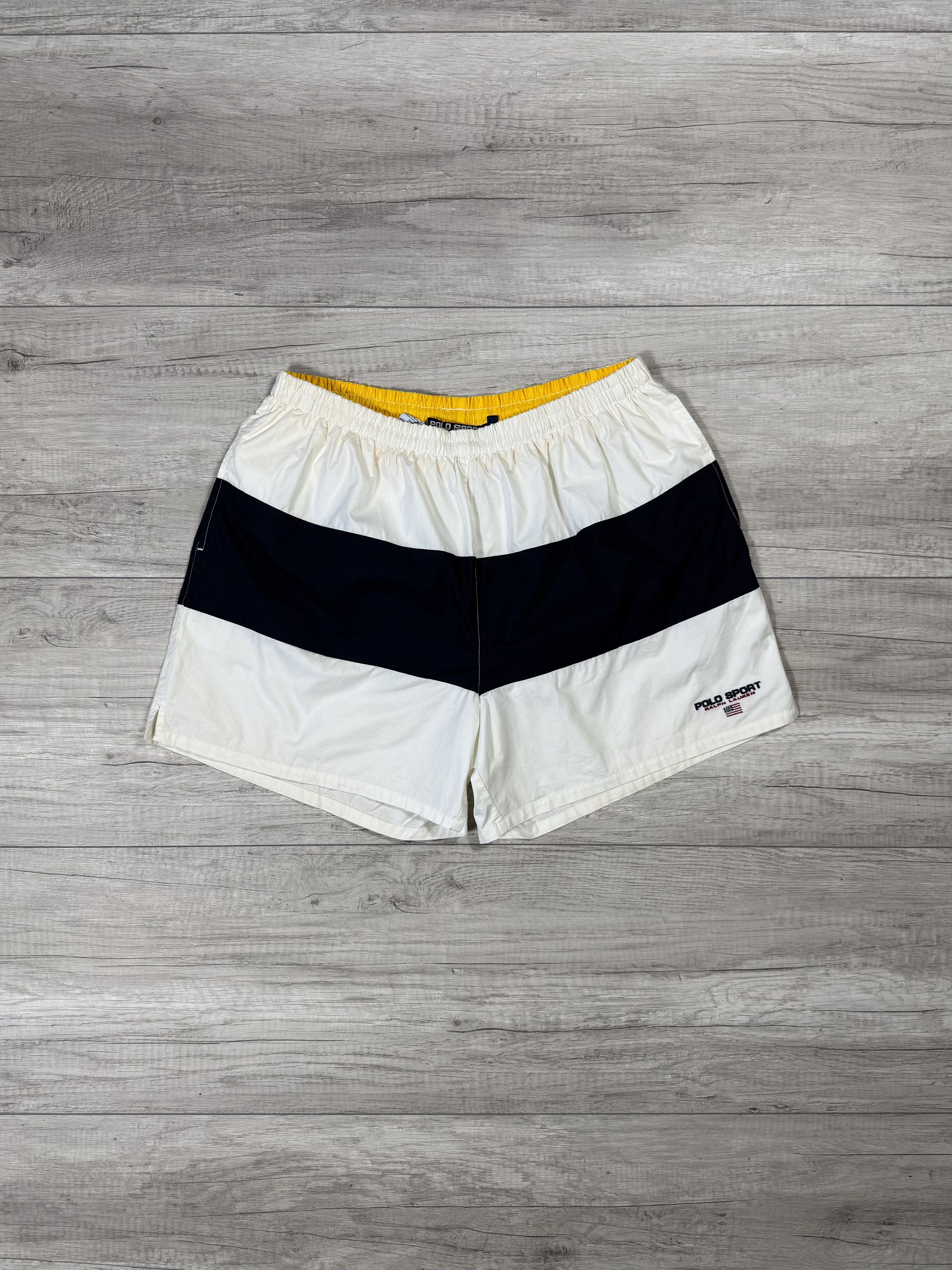 Polo Ralph Lauren Vintage polo sport blue swim shorts Size US 36 / EU 52 - 2 Thumbnail