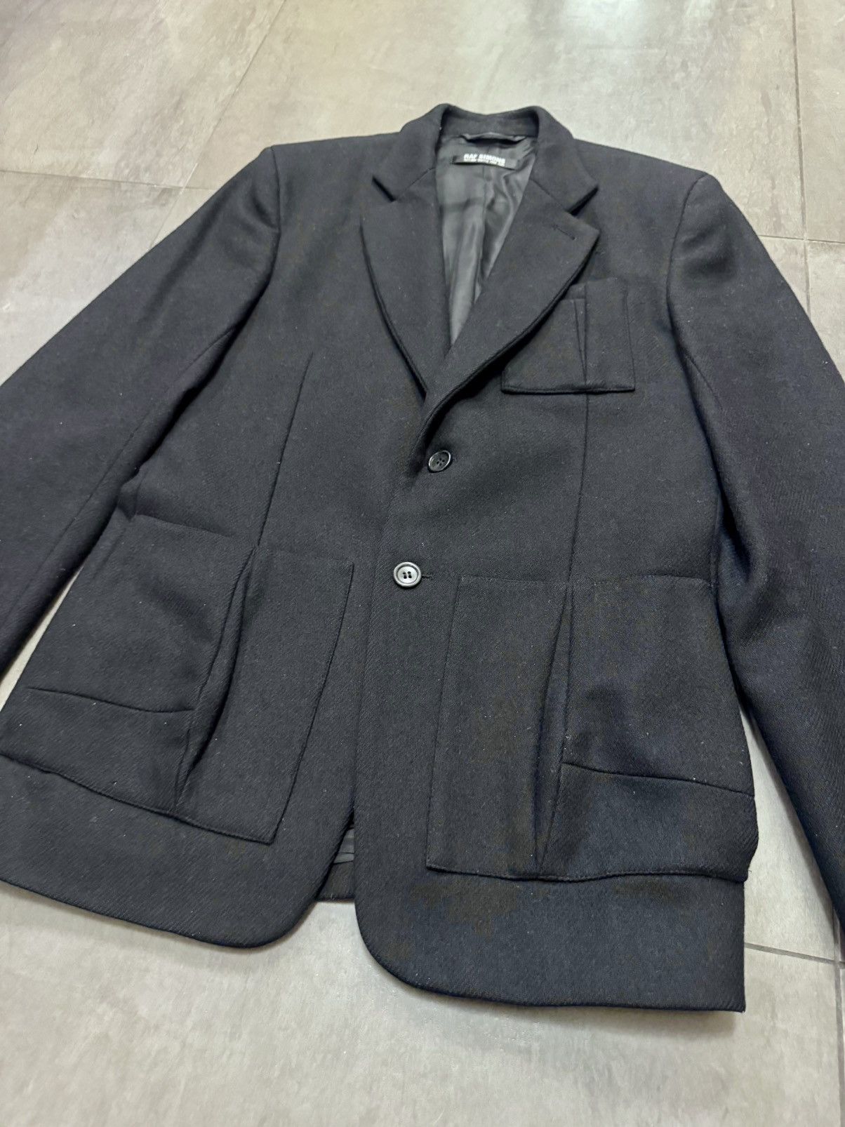 Raf Simons Raf Simons AW08-09 Wool Black Blazer, EU 48, Archive Piece Size 48R - 4 Thumbnail