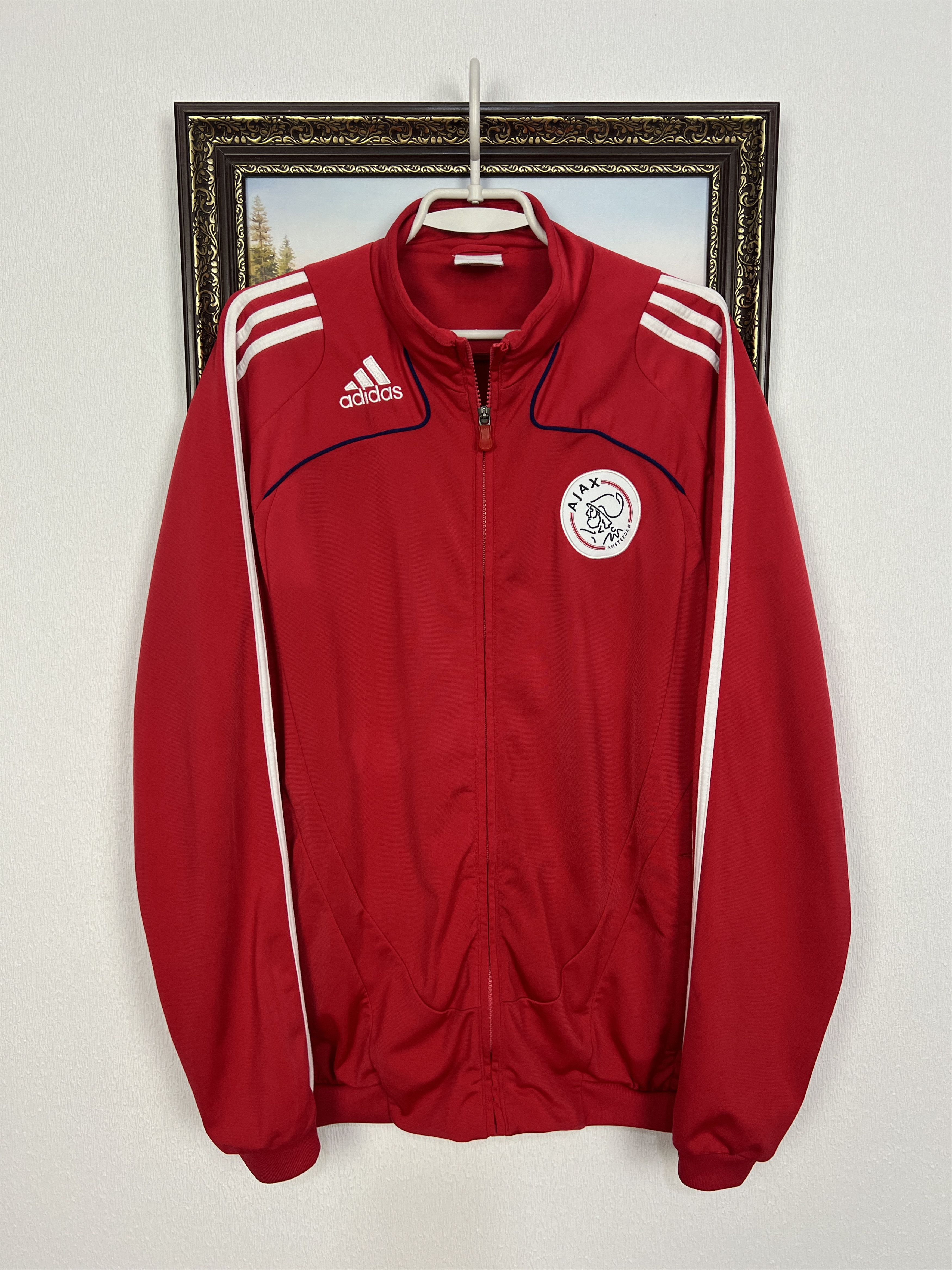 Adidas Vintage Ajax Amsterdam Football Jacket Soccer Track Top Zip Size US M / EU 48-50 / 2 - 1 Thumbnail