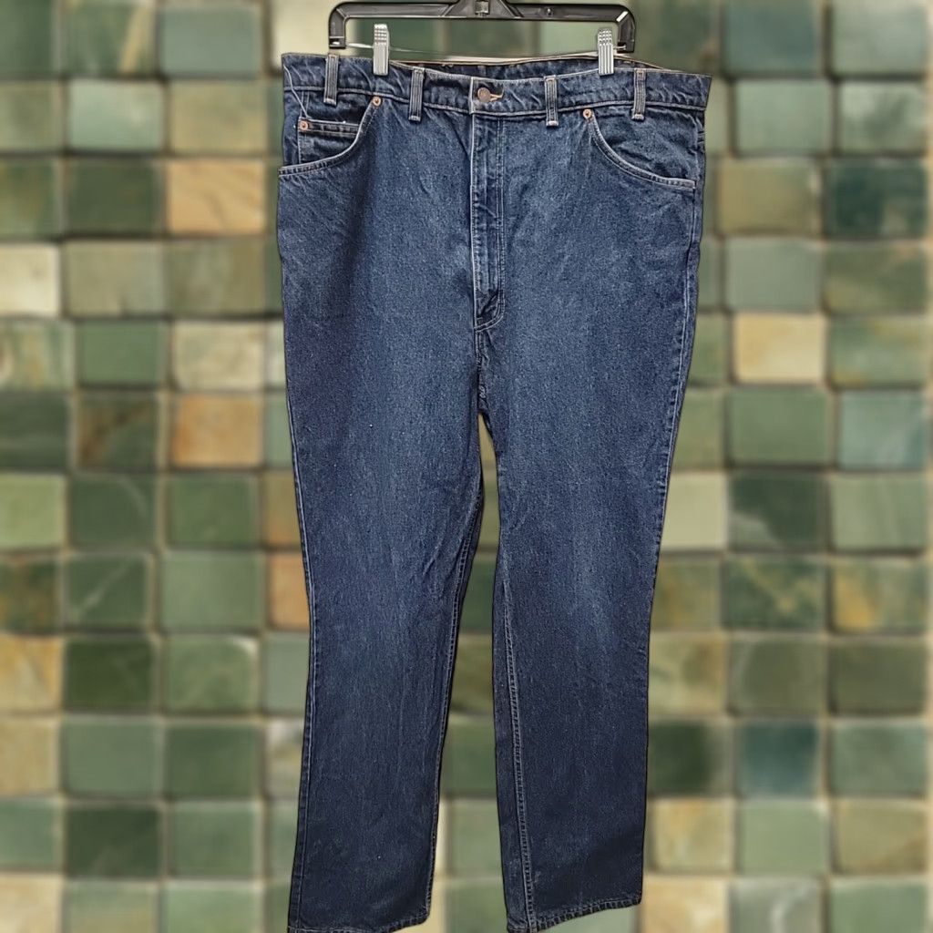 Levi's VINTAGE Levi Strauss ORANGE TAB 619 Jeans Mens 42x34 Denim Blue Regular Straight 90s USA Logo Size US 42 / EU 58 - 1 Thumbnail