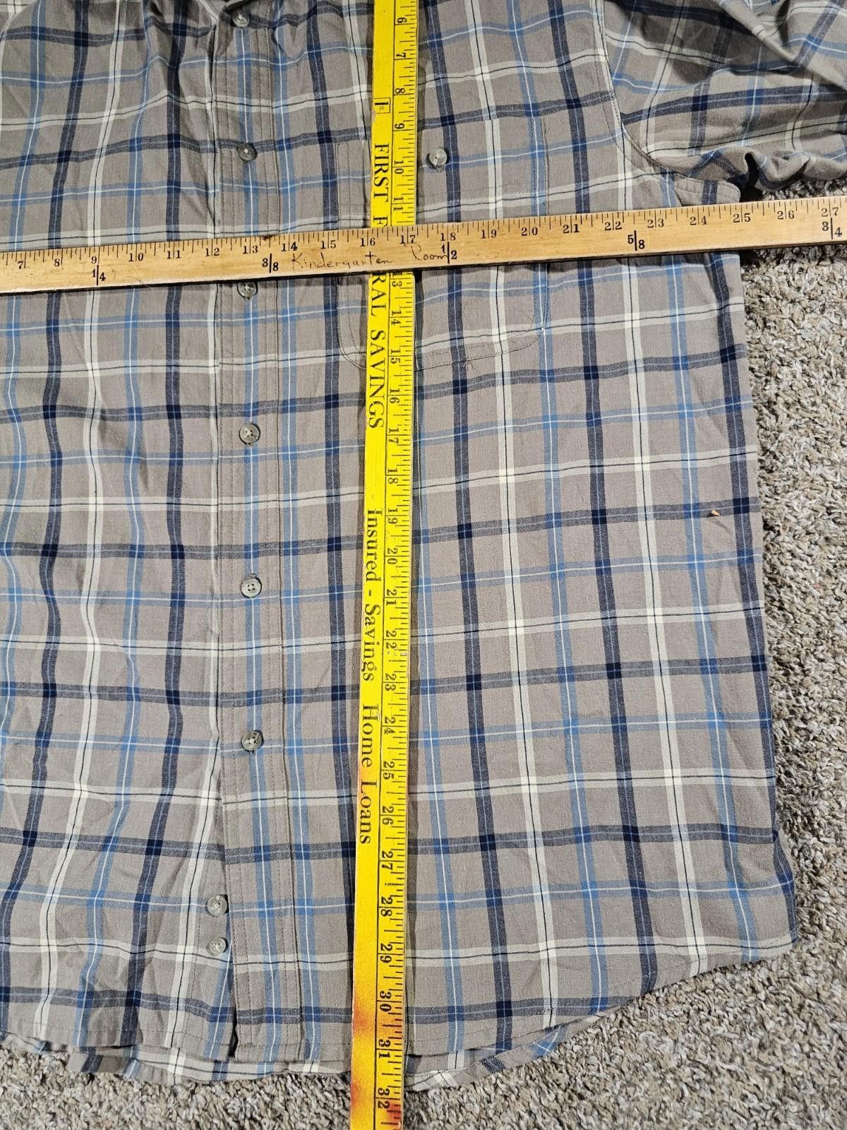 Wrangler Wrangler Shirt Men XL Blue Brown Plaid Button Up Rugged Wear Size US XL / EU 56 / 4 - 5 Thumbnail