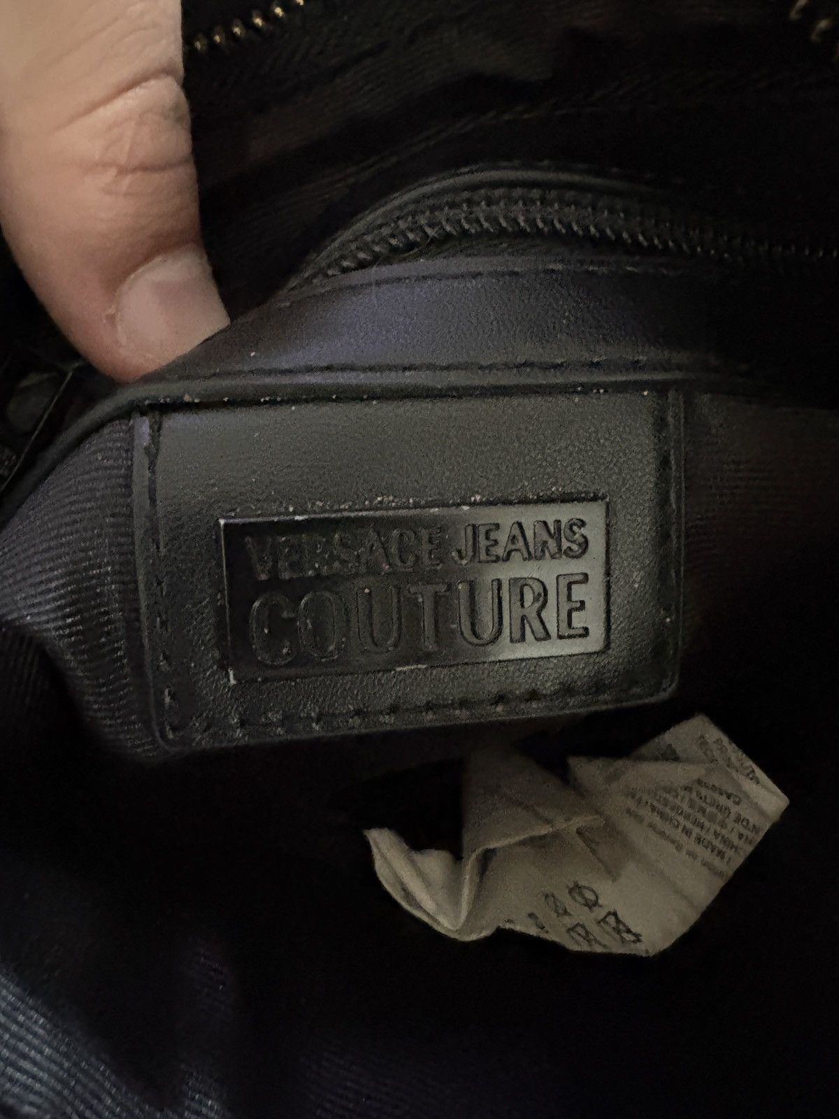 Versace Versace Jeans Couture Black Bag Size ONE SIZE - 5 Thumbnail