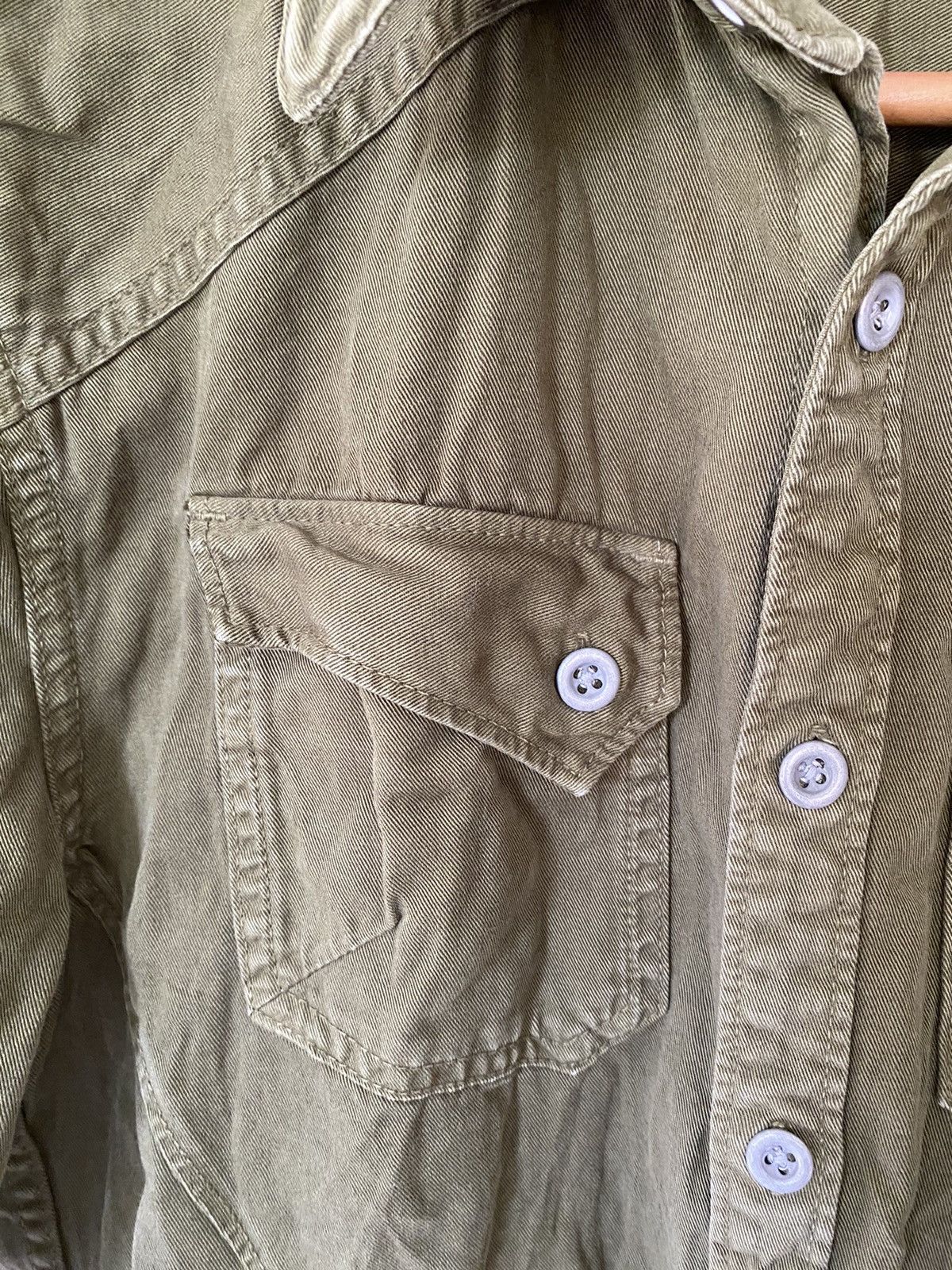 Le Grande Bleu (L.G.B.) 2000s FUGA military slang pocket shirt Size US S / EU 44-46 / 1 - 6 Thumbnail