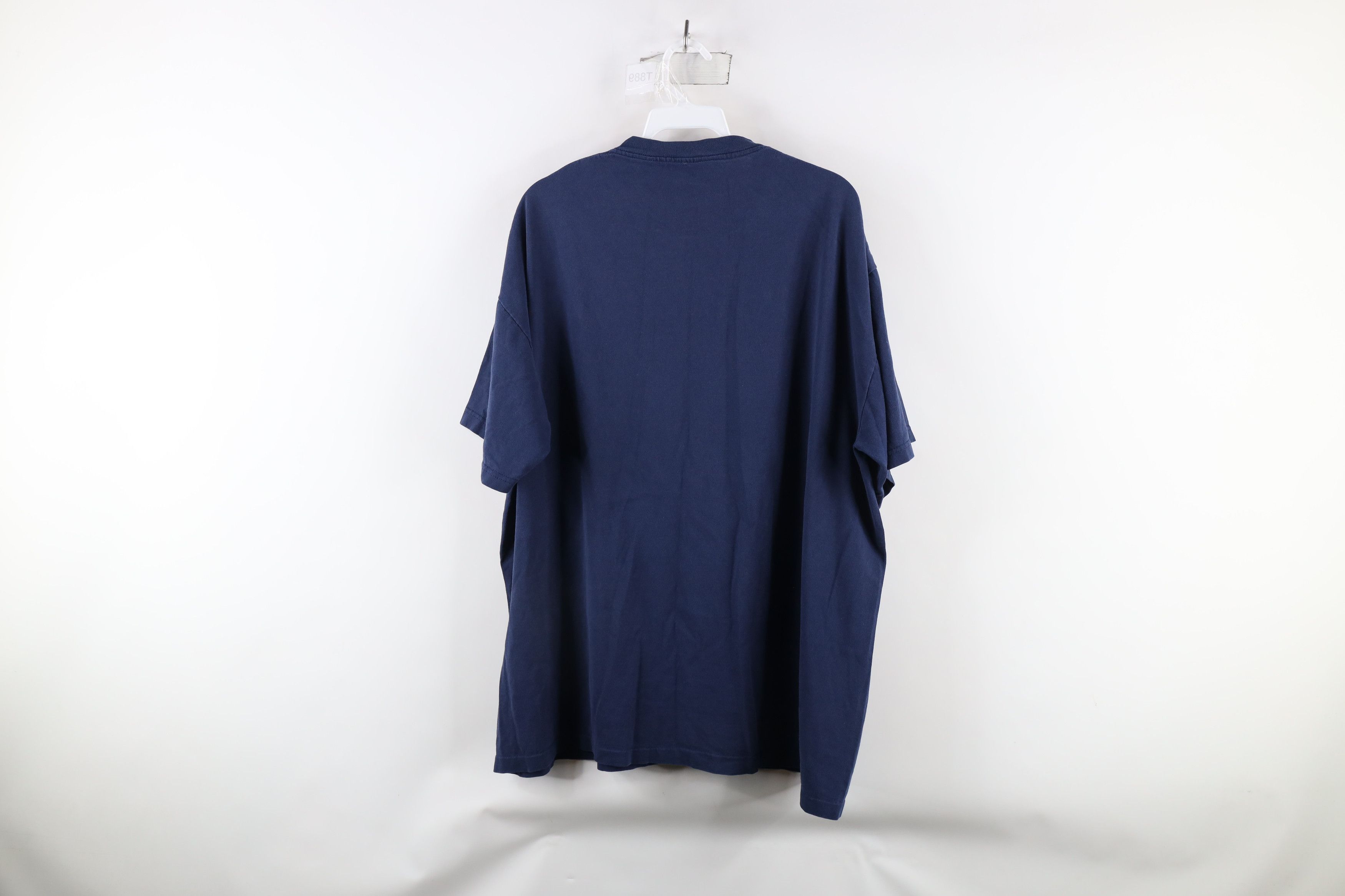 Vintage Vintage 90s Spell Out University of Michigan T-Shirt Blue Size US XXL / EU 58 / 5 - 7 Thumbnail