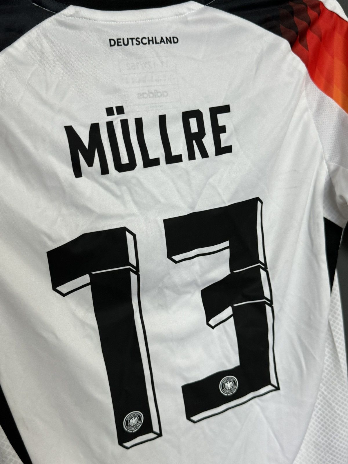 Adidas KIDS New Germany 24/25 Home Muller Football Jersey T-Shirt Size US XS / EU 42 / 0 - 3 Thumbnail