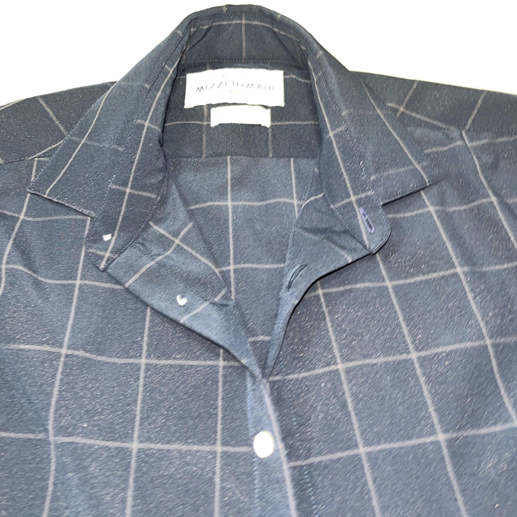Mizzen+Main Mizzen+Main BLUE WIDE checkered SHIRT Leeward Standard Fit Button up Mens Med Size US M / EU 48-50 / 2 - 4 Thumbnail