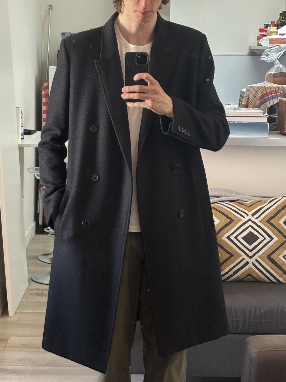 Saint Laurent Paris Manteau Croisé Saint Laurent par Anthony Vacarello Size US L / EU 52-54 / 3 - 8 Thumbnail