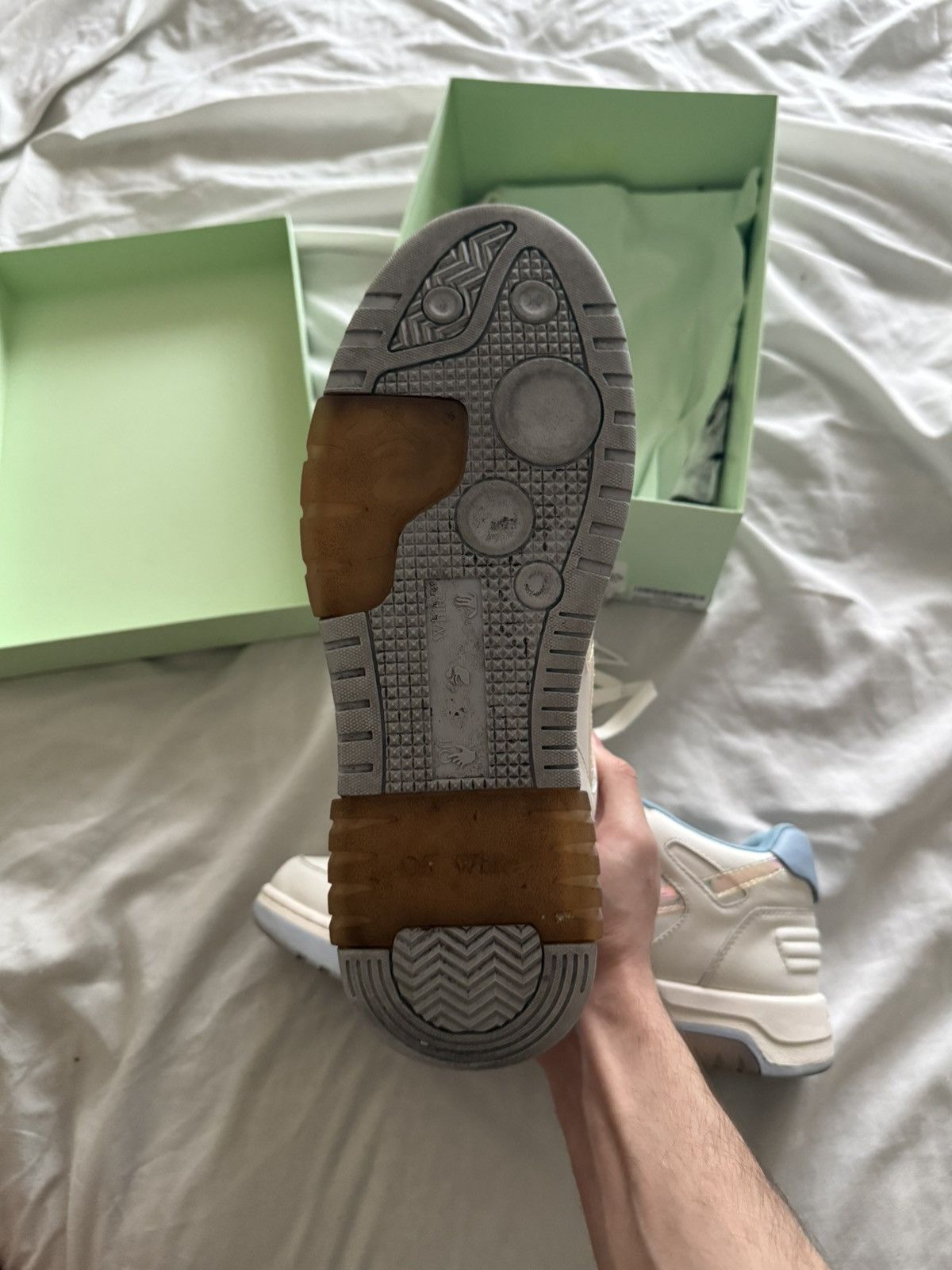 Off-White Off White Out of Office Iridescent Blue Size US 10 / EU 43 - 4 Thumbnail