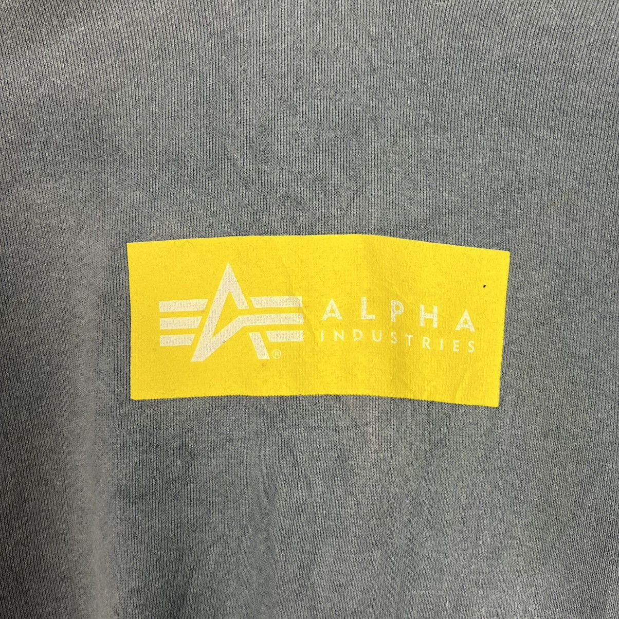 Alpha Industries ALPHA INDUSTRIES Box Logo Pullover Hoodies #4045-C184 Size US XL / EU 56 / 4 - 11 Thumbnail