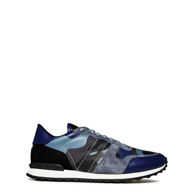 o1g2r1mq0824 Rockstud Camouflage Sneakers in Multicolor