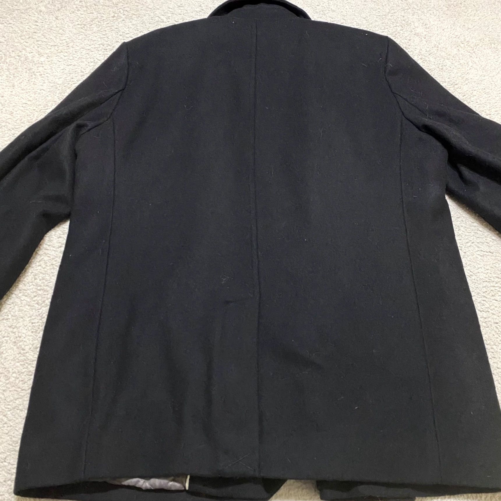 Calvin Klein Calvin Klein Mens Jacket Black Wool Blend Overcoat Zip Mid-Length Lined Quilted Button Front City Classic Designer 90s? Size US M / EU 48-50 / 2 - 2 Thumbnail