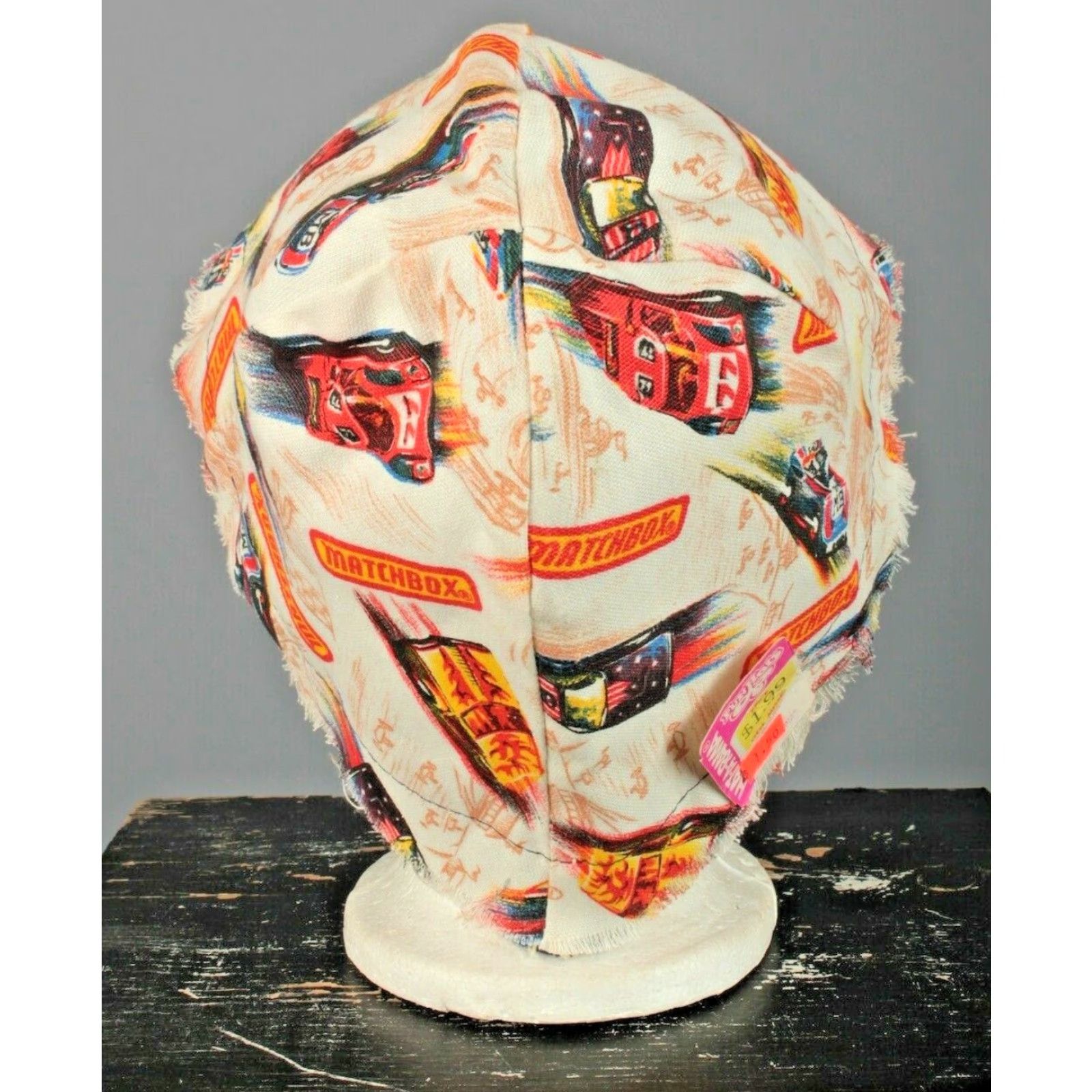 Vintage Boys Matchbox Car Print Bucket Hat 1970s Vtg 26" Cotton Children/Adults? Size ONE SIZE - 4 Thumbnail