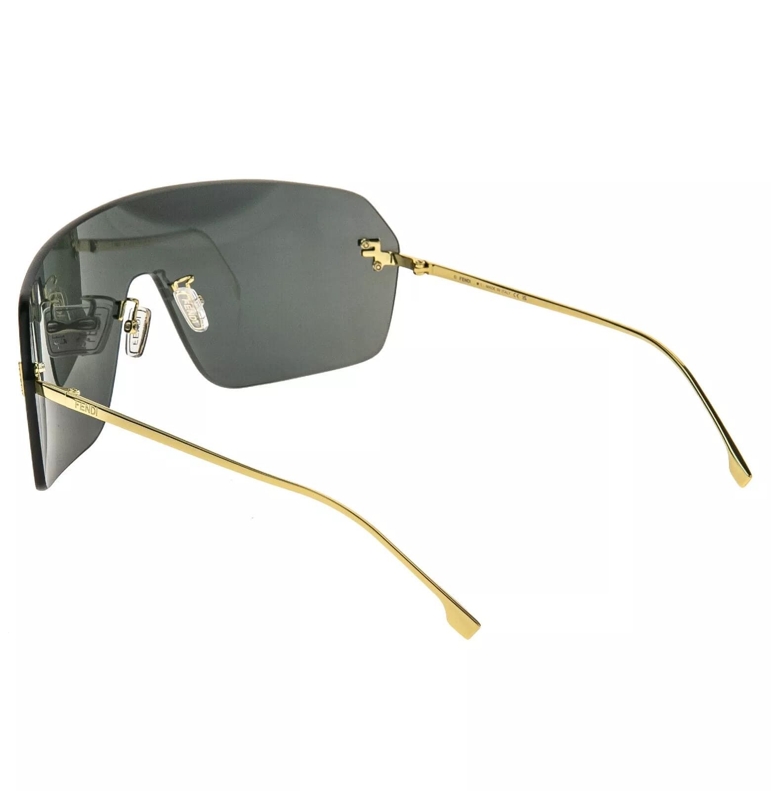 Fendi FENDI FIRST 4121 Gold Blue Mirror Unisex Mask FE4121US Size ONE SIZE - 3 Thumbnail