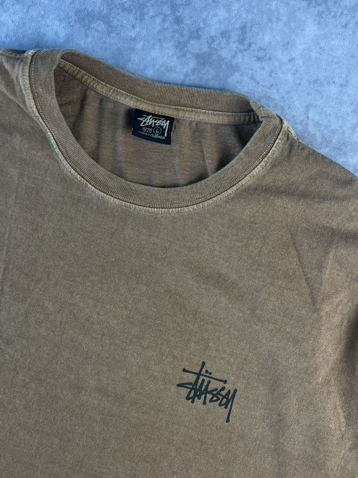 Other Stussy Basic Pigment Dyed Long-Sleeve Tee 'Almond' L Size Size US L / EU 52-54 / 3 - 3 Thumbnail