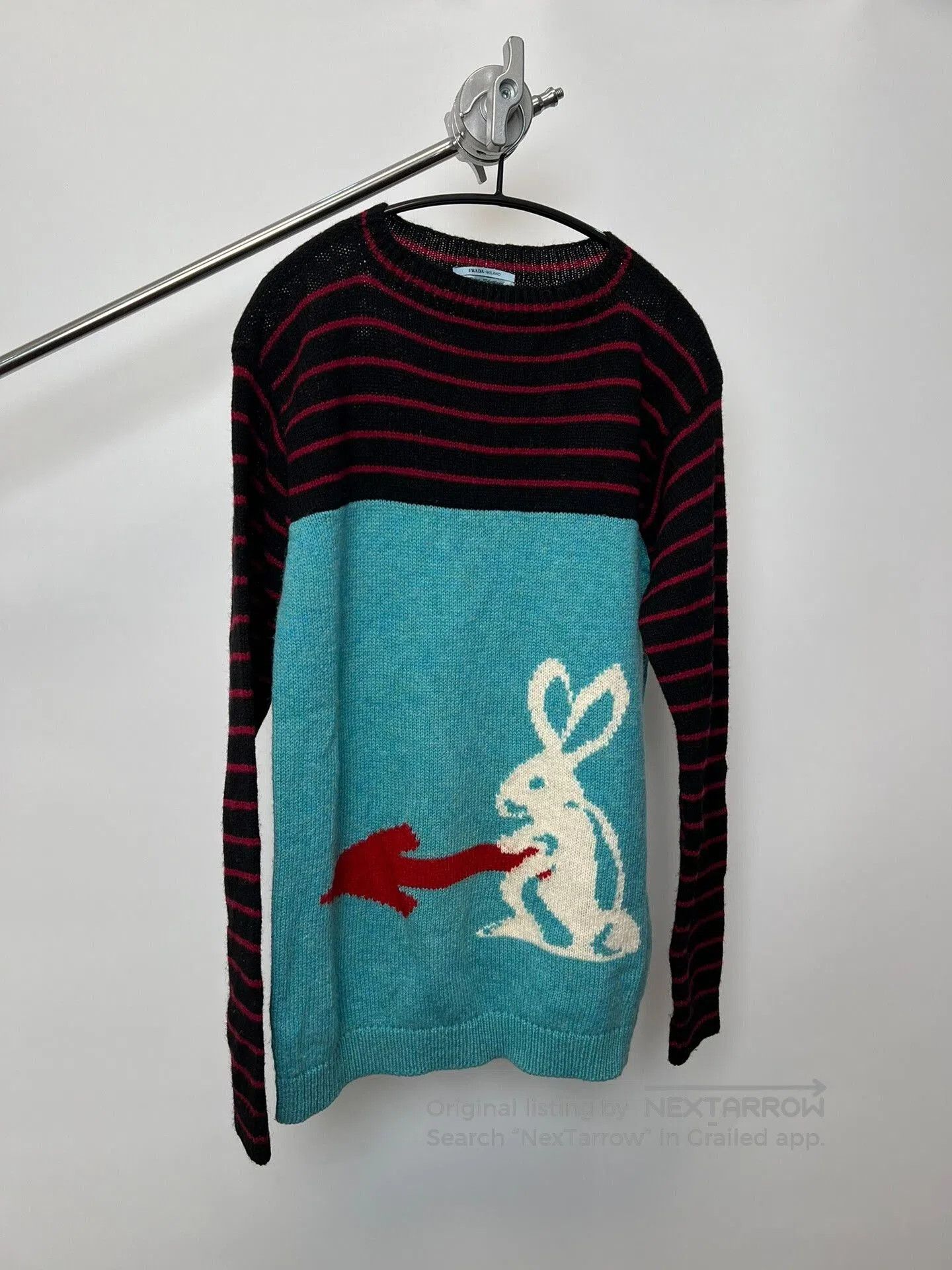 Prada Prada Striped Rabbit Wool Sweater. Size US M / EU 48-50 / 2 - 2 Thumbnail