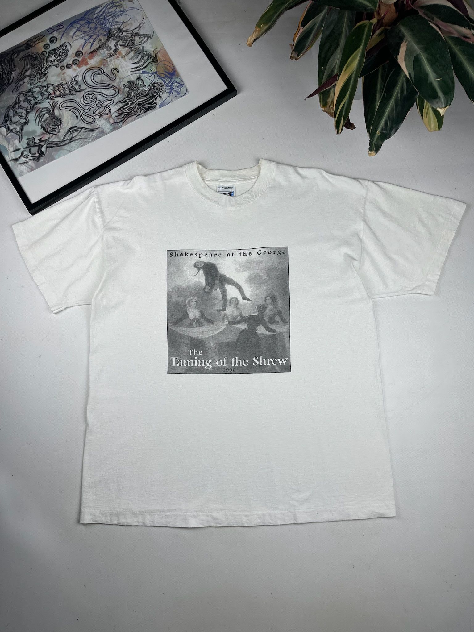 Vintage Vintage 1996 SHAKESPEARE tShirt acid art tee drugs fly Size US M / EU 48-50 / 2 - 1 Thumbnail