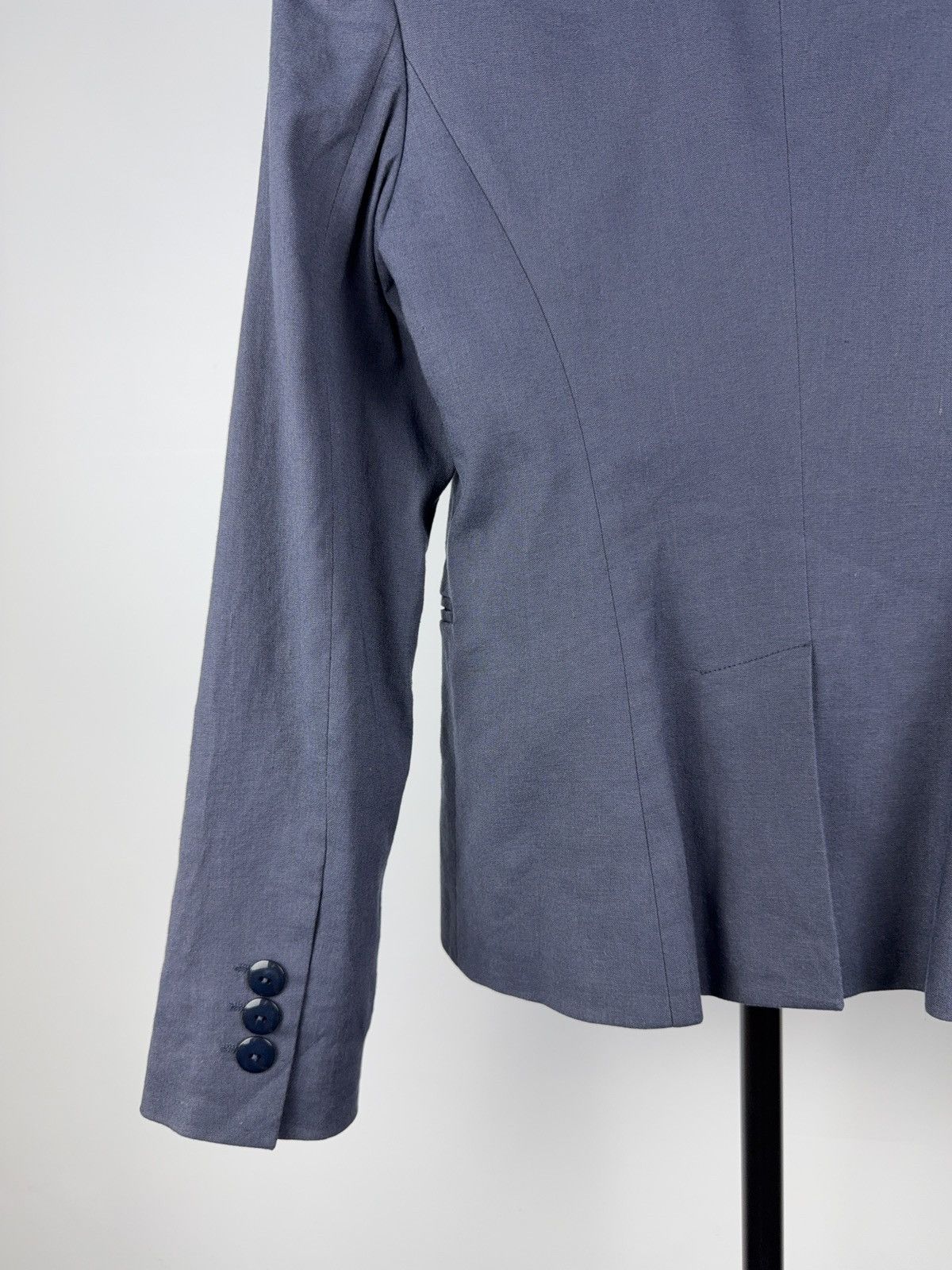 Emporio Armani Vintage Luxury 00s Emporio Armani Blue Blazer Retro 38 size Size S / US 4 / IT 40 - 15 Thumbnail