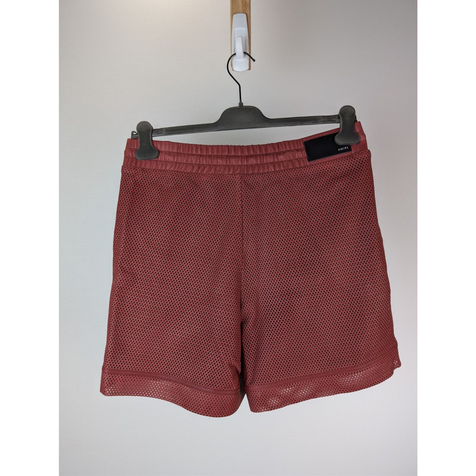 Amiri o1rshd1 MA Perforated Leather Shorts in Sun Dried Tomato Size US 32 / EU 48 - 17 Thumbnail