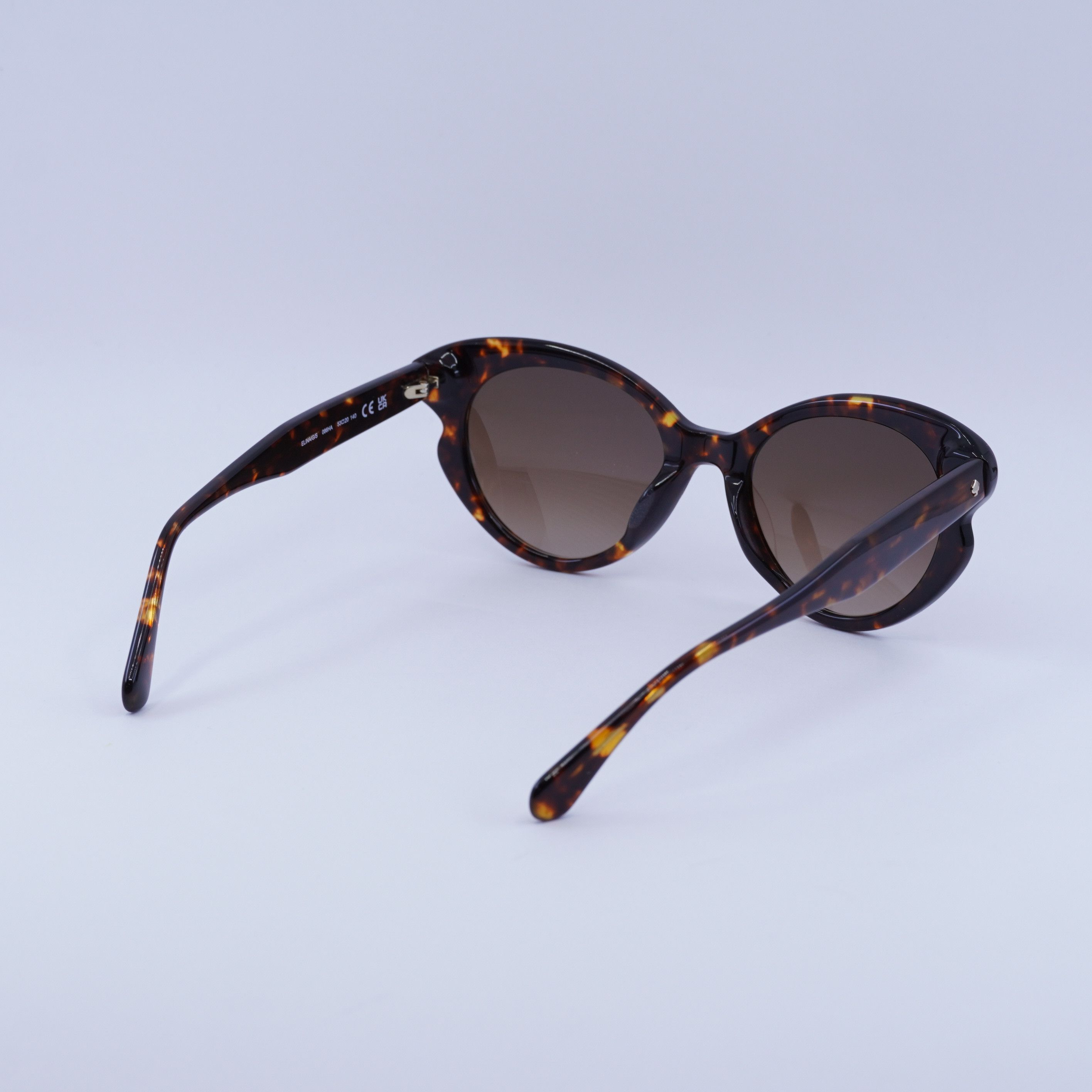 Kate Spade Kate Spade ELINA/G/S 0086 HA Sunglasses Havana Cat Eye Frame Size ONE SIZE - 5 Thumbnail