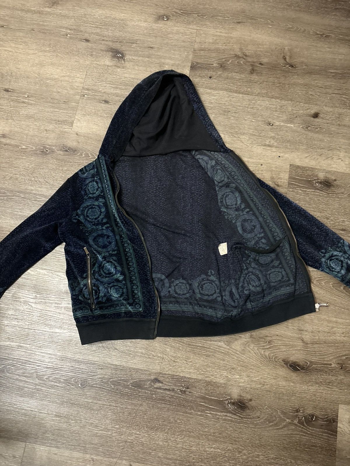 Versace Versace velour tracksuit jacket for men Size US M / EU 48-50 / 2 - 2 Thumbnail